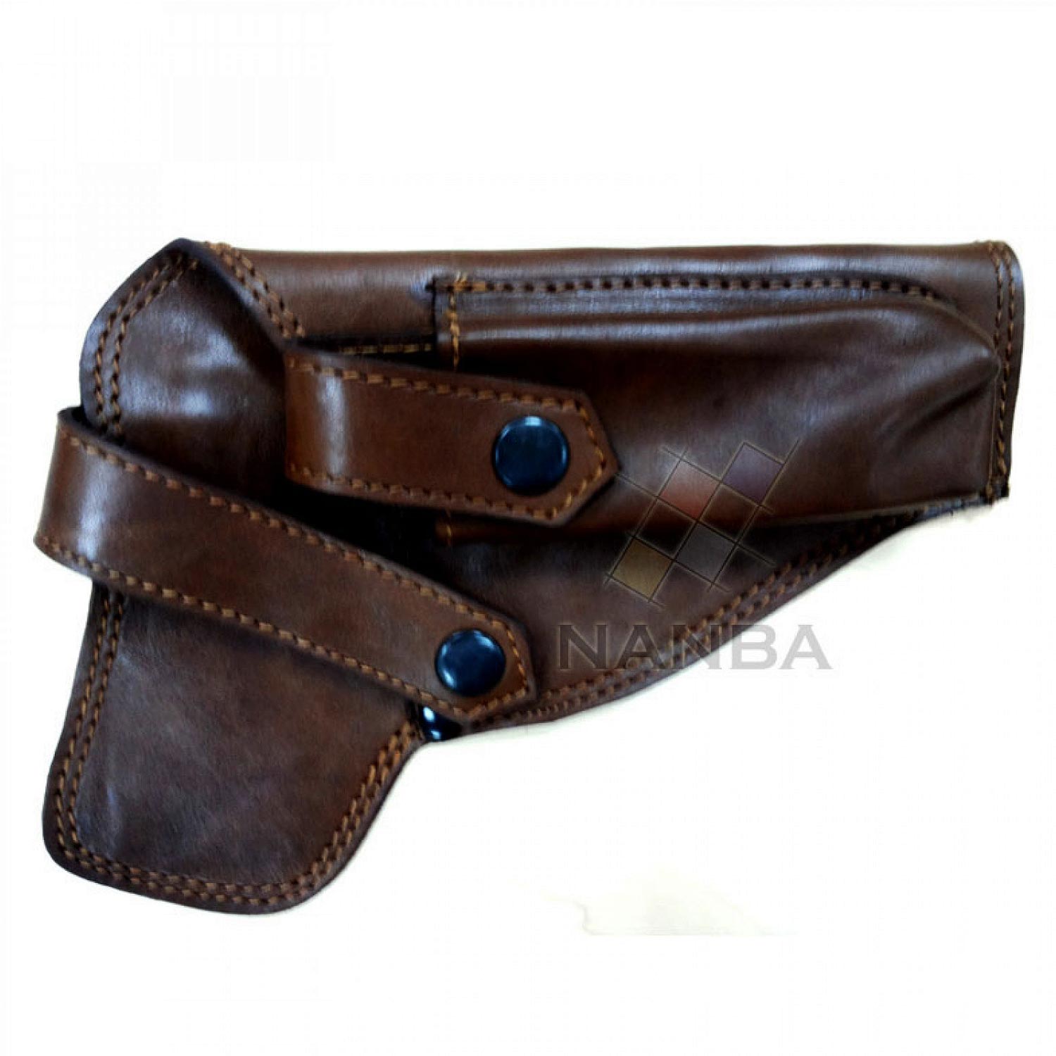 9mm Leather Pistol Cover Brown 9mm Leather Pistol Cover Brown