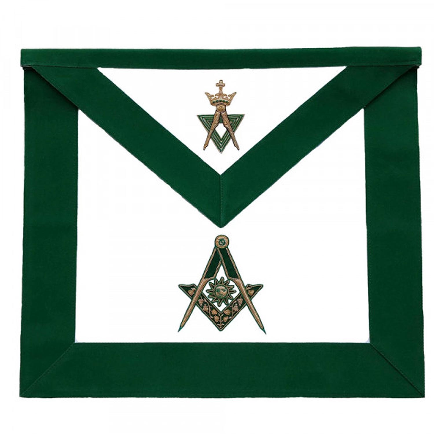 Allied Masonic Degree AMD Hand Embroidered Officer Apron - Senior Deacon Allied Masonic Degree AMD Hand Embroidered Officer Apron - Senior Deacon