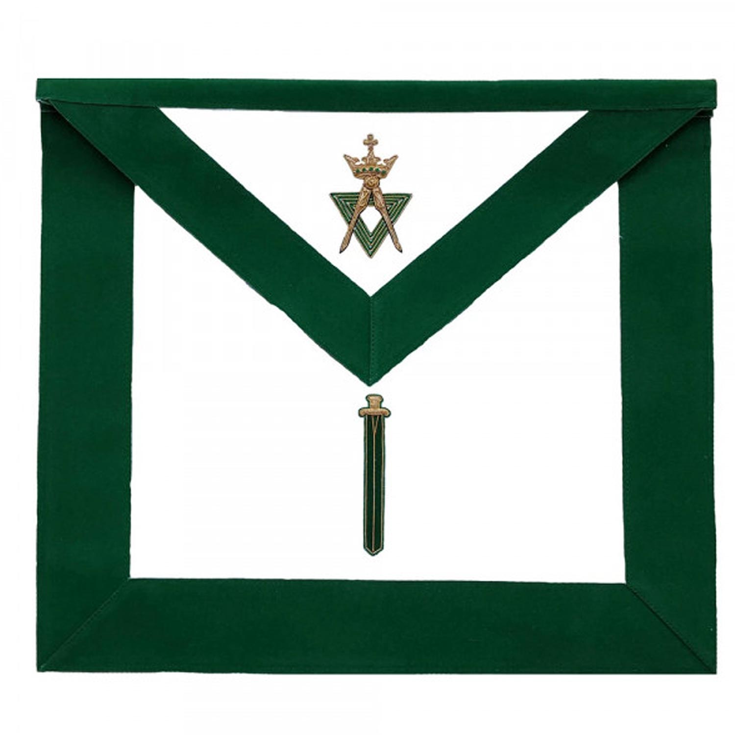 Allied Masonic Degree AMD Hand Embroidered Officer Apron - Sentinel Allied Masonic Degree AMD Hand Embroidered Officer Apron - Sentinel