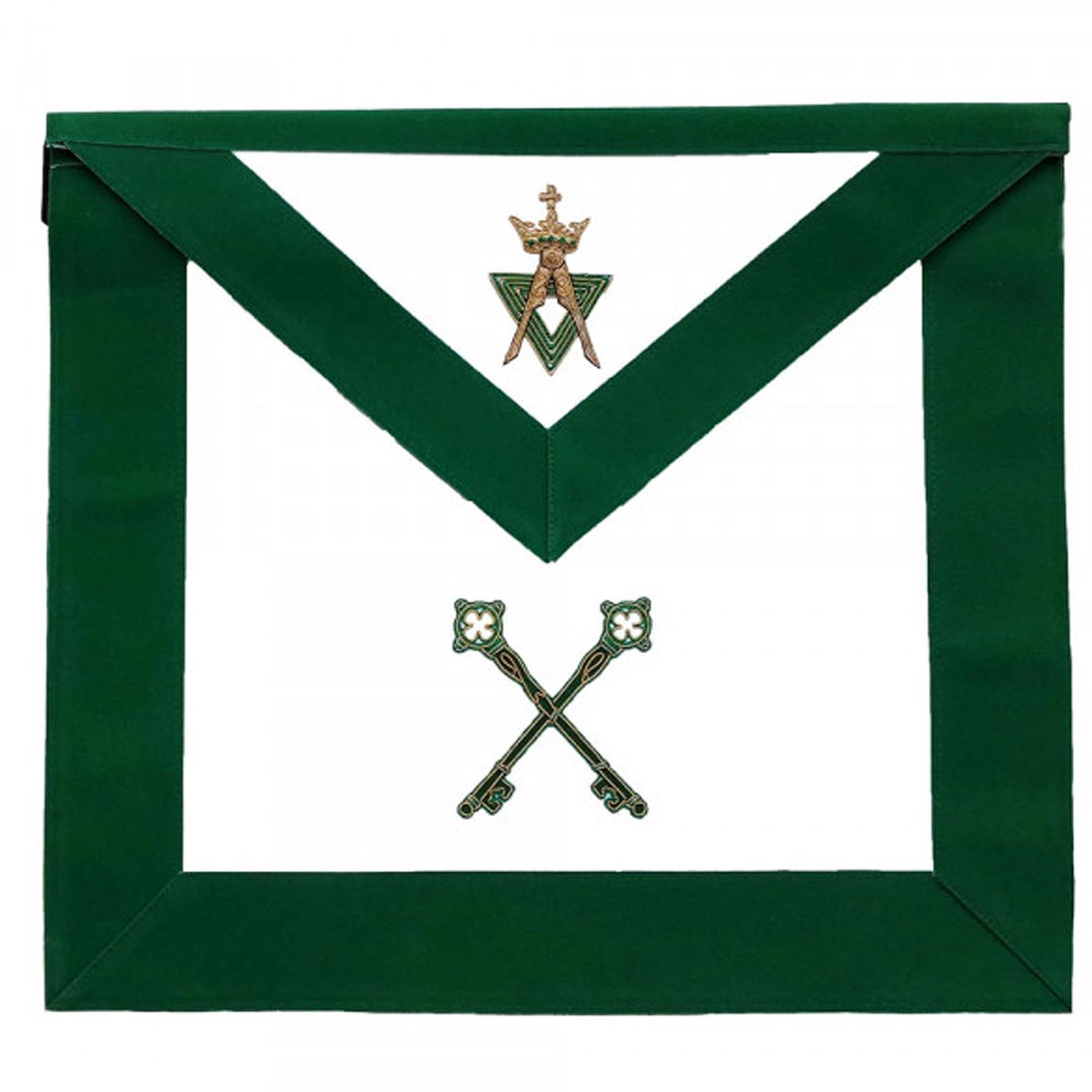 Allied Masonic Degree AMD Hand Embroidered Officer Apron - Treasurer Allied Masonic Degree AMD Hand Embroidered Officer Apron - Treasurer