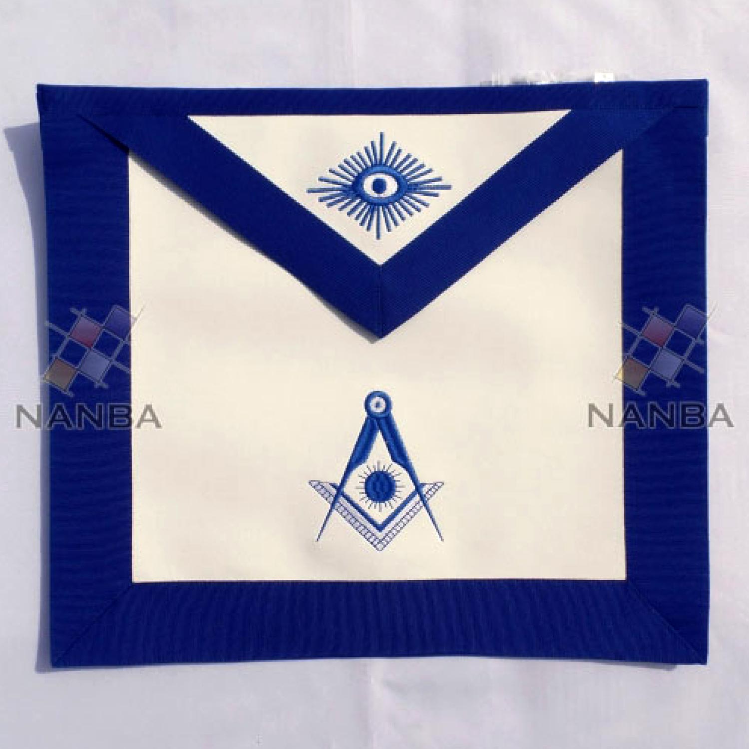 Blue Lodge Regalia Apron Machine Made Embroidery Blue Lodge Regalia Apron Machine Made Embroidery