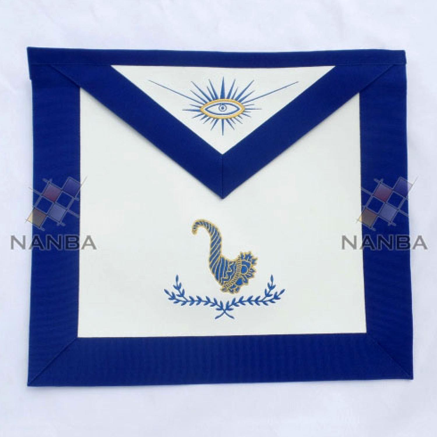 Blue Lodge Regalia Apron Machine Made Embroidery Blue Lodge Regalia Apron Machine Made Embroidery