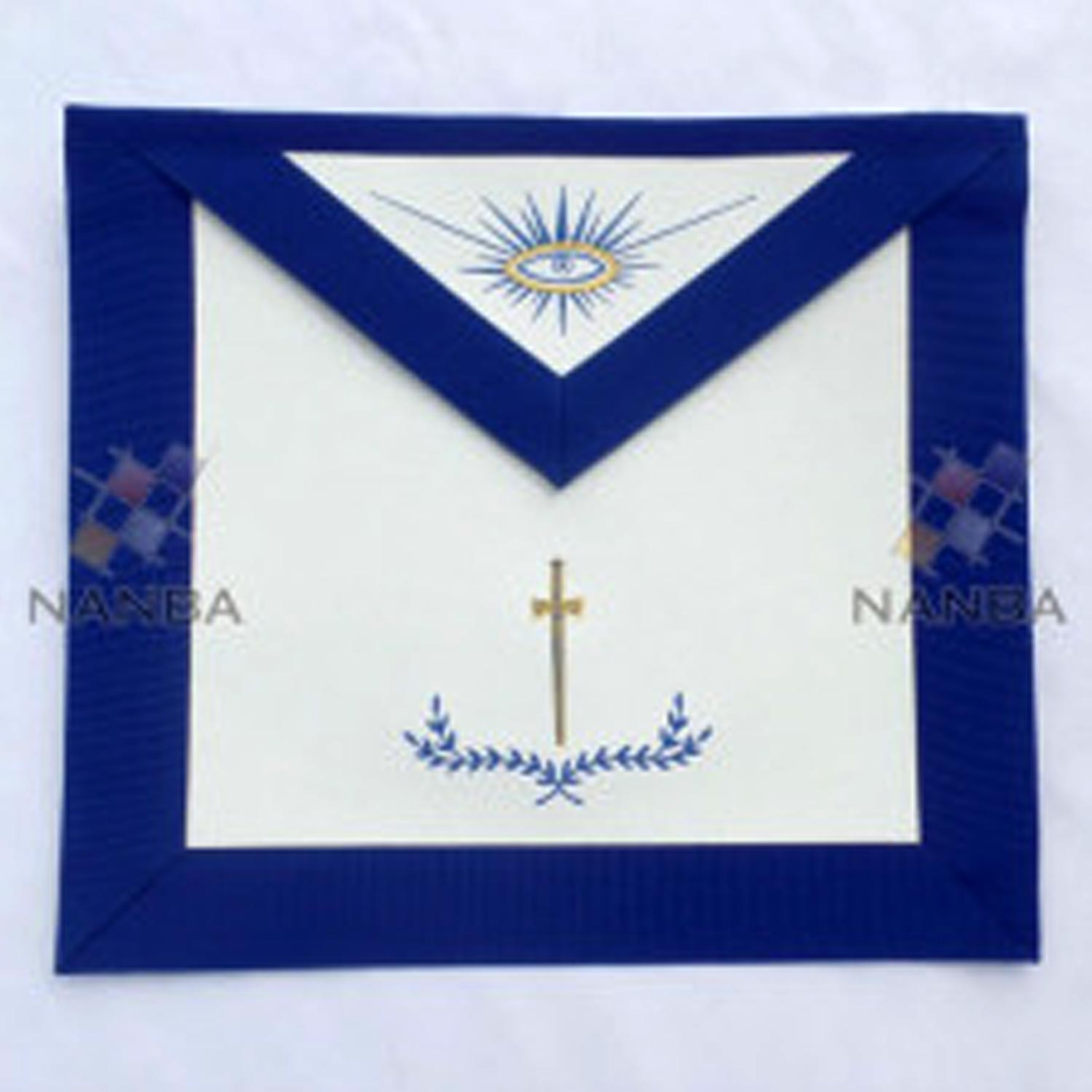 Blue Lodge Regalia Apron Machine Made Embroidery Blue Lodge Regalia Apron Machine Made Embroidery