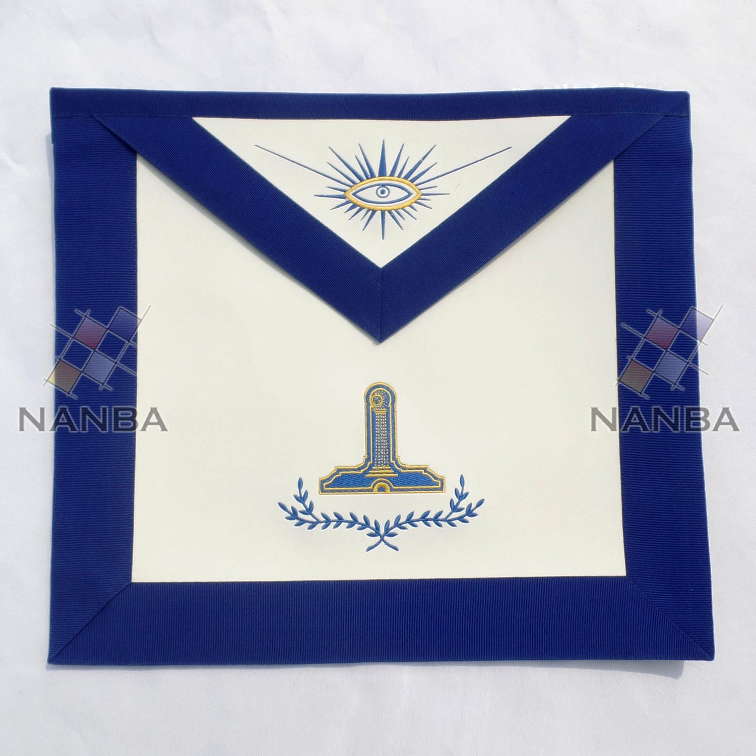 Blue Lodge Regalia Apron Machine Made Embroidery Blue Lodge Regalia Apron Machine Made Embroidery