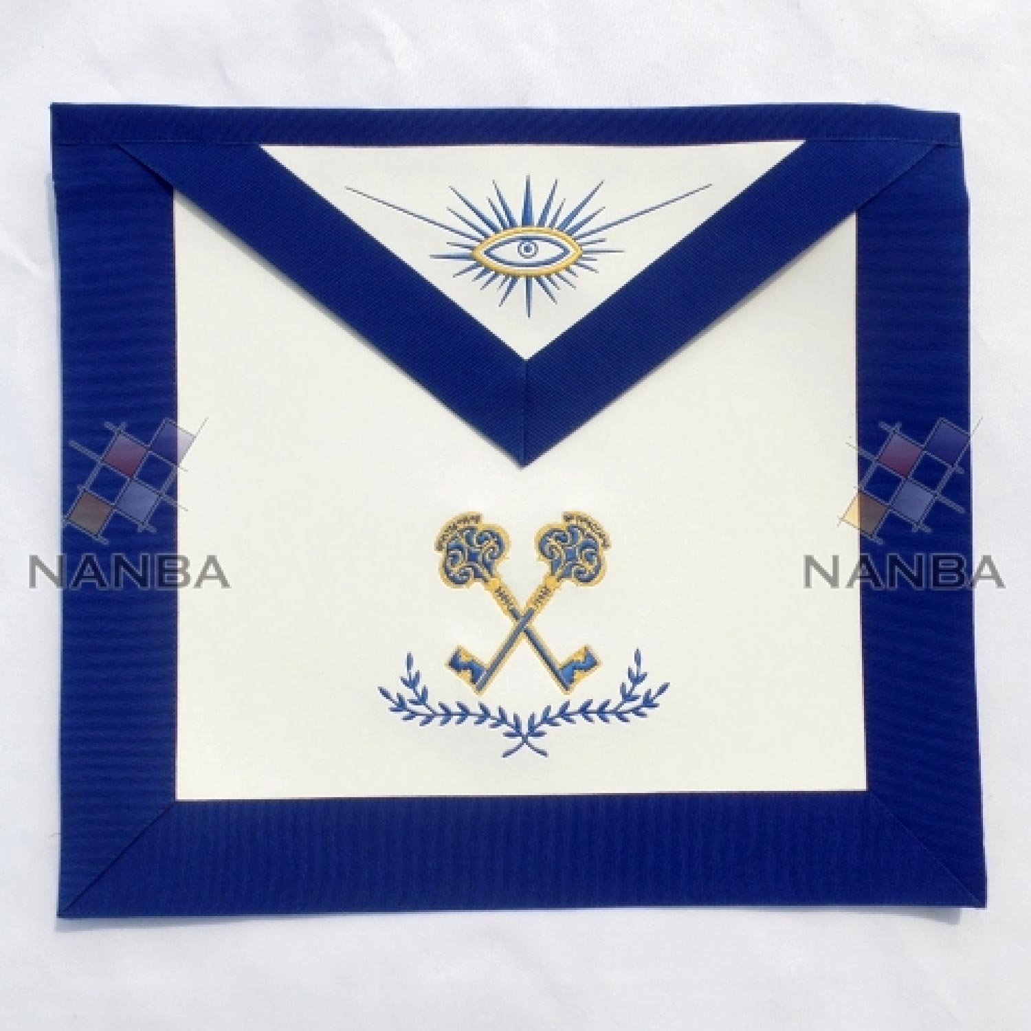 Blue Lodge Regalia Apron Machine Made Embroidery Blue Lodge Regalia Apron Machine Made Embroidery