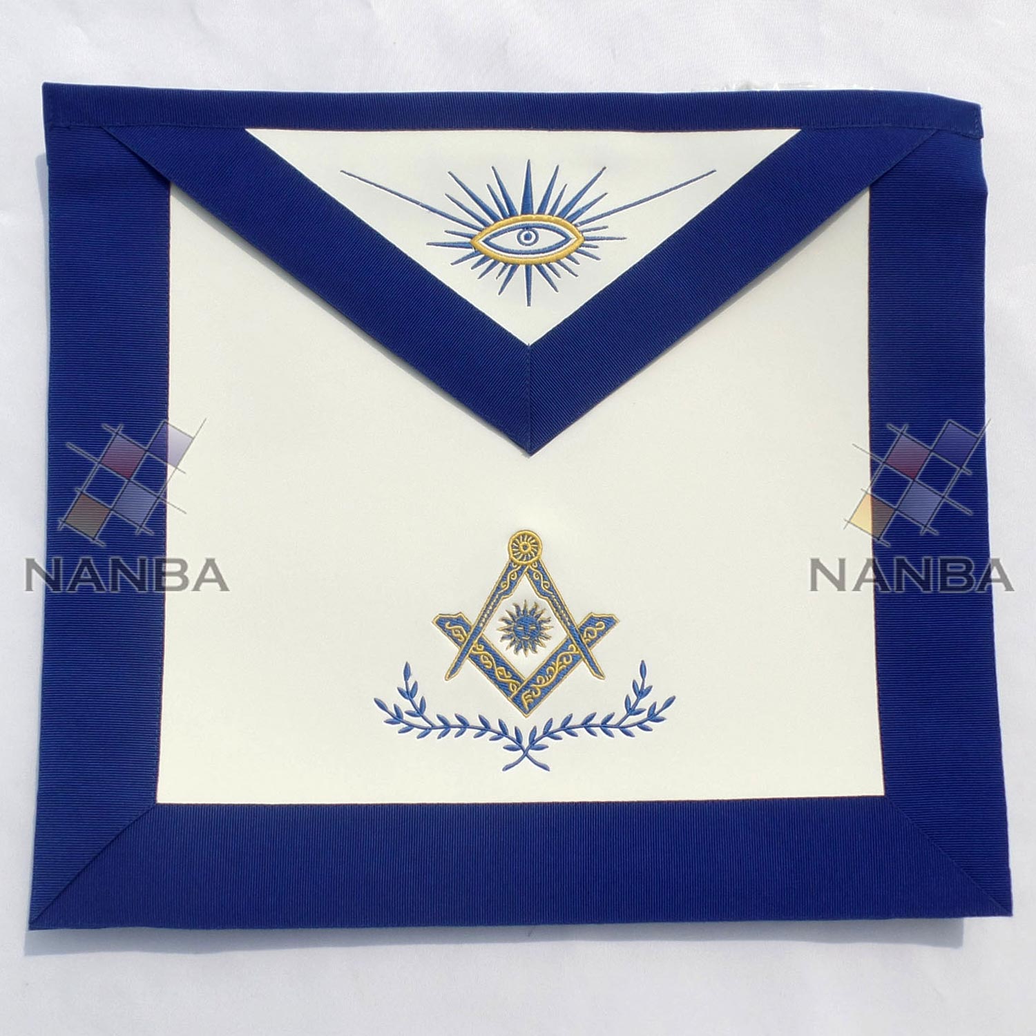 Blue Lodge Regalia Apron Machine Made Embroidery Blue Lodge Regalia Apron Machine Made Embroidery
