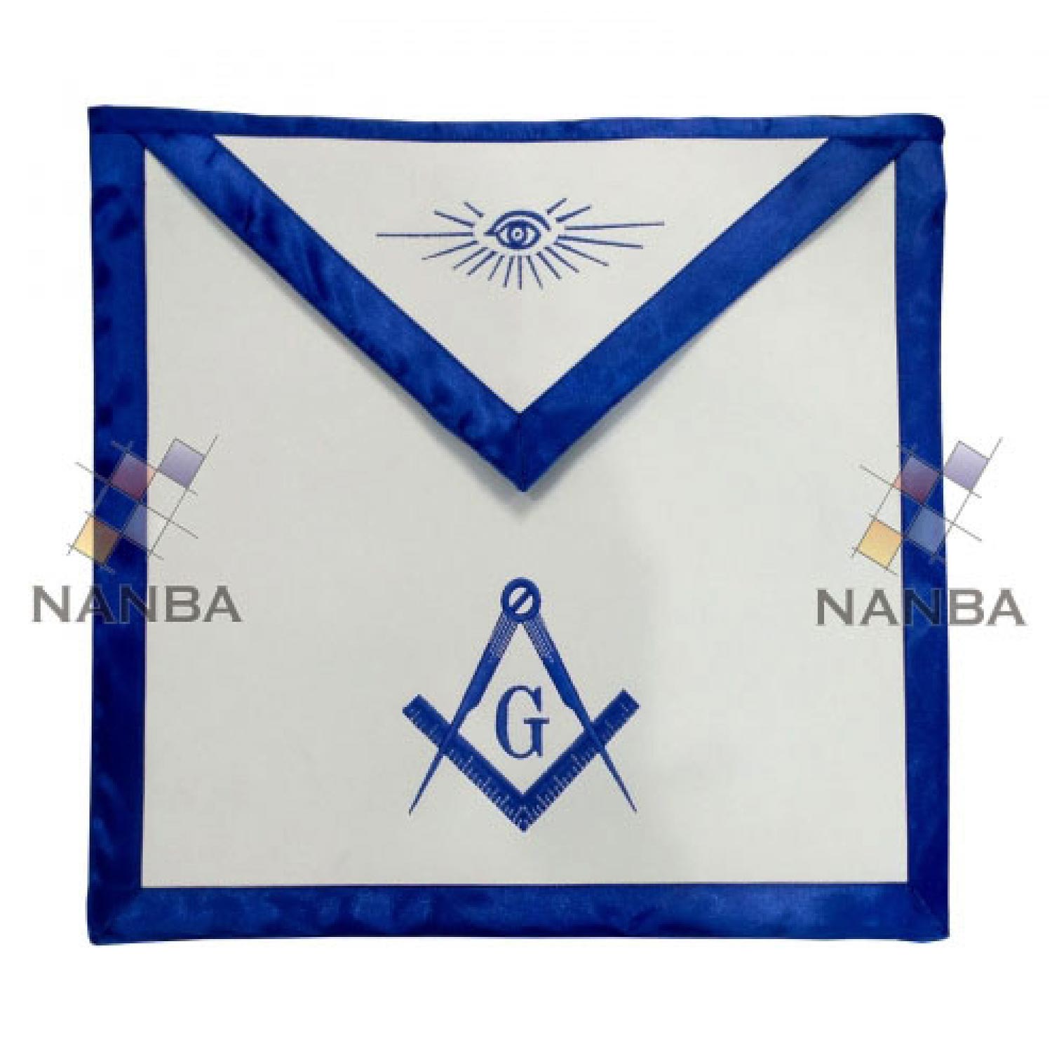 Blue Lodge Regalia Apron Machine Made Embroidery Blue Lodge Regalia Apron Machine Made Embroidery