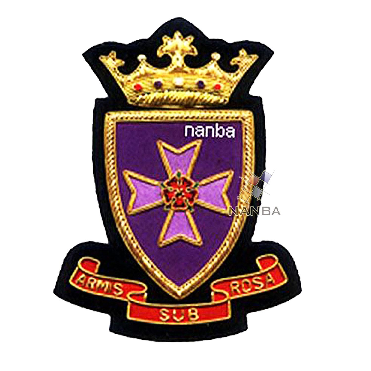 Bullion Embroidered Crests Bullion Embroidered Crests