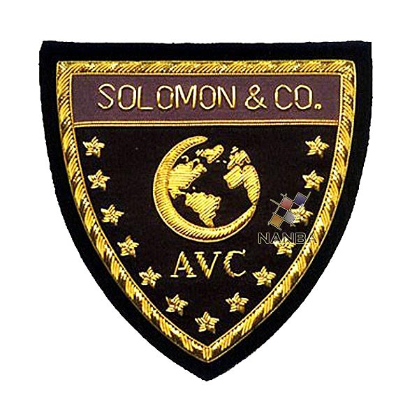 Bullion Embroidered Shield Badges Bullion Embroidered Shield Badges