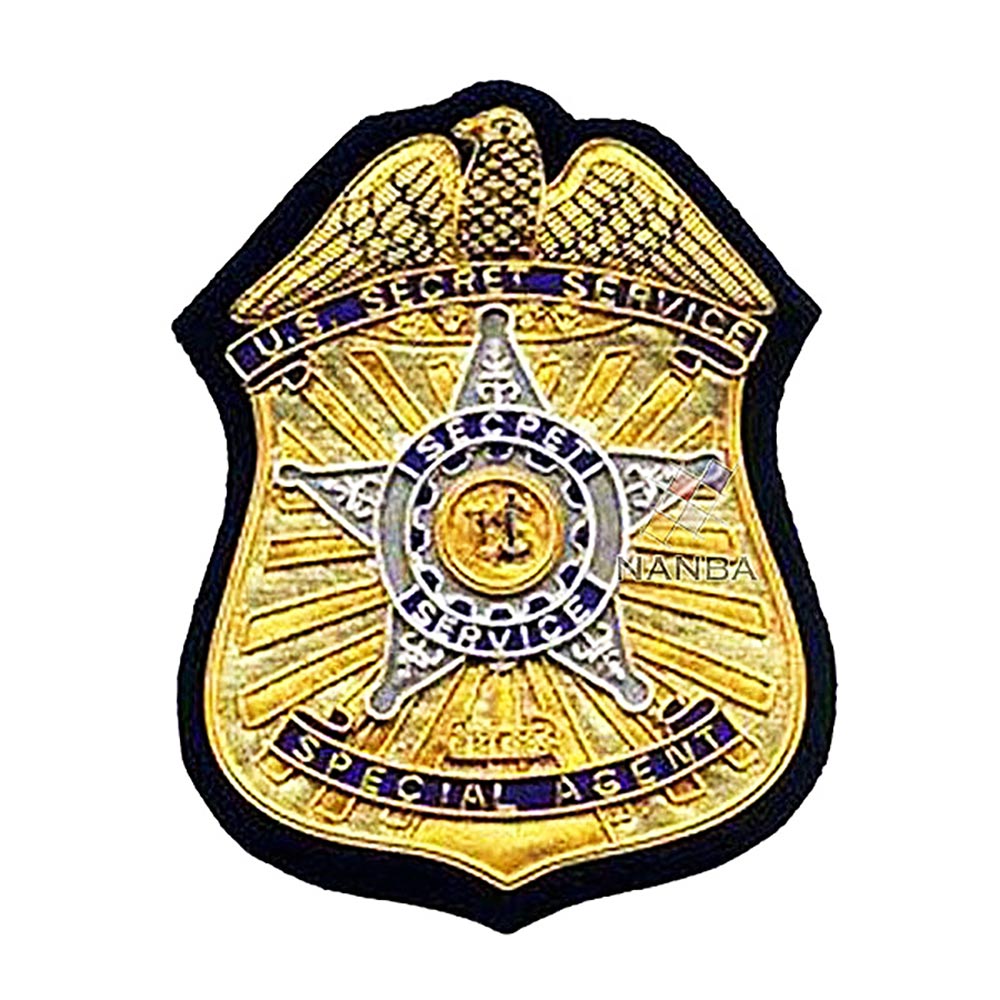 Bullion Embroidered Shield Badges Bullion Embroidered Shield Badges
