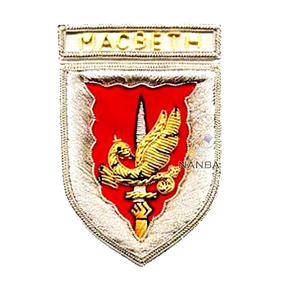 Bullion Embroidered Shield Badges Bullion Embroidered Shield Badges