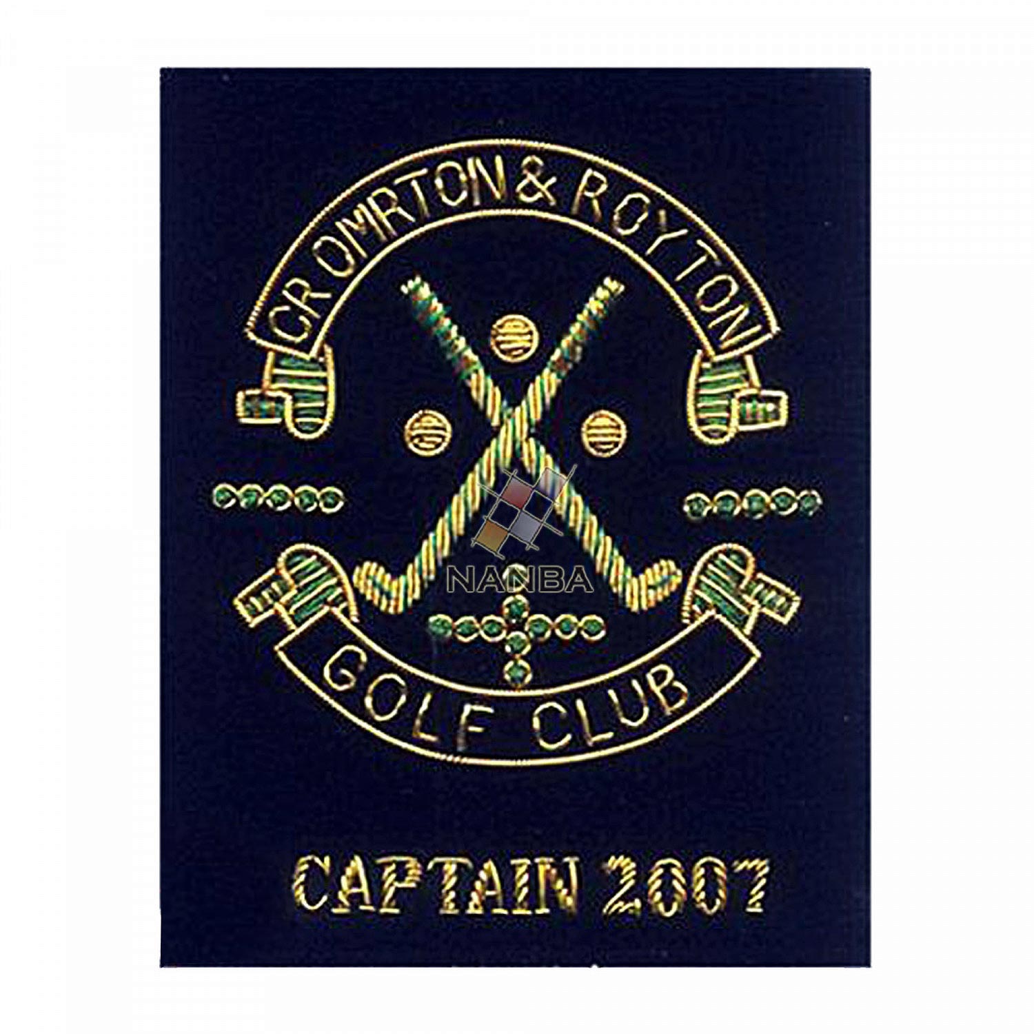 Bullion Wire Pocket Badge Bullion Wire Pocket Badge