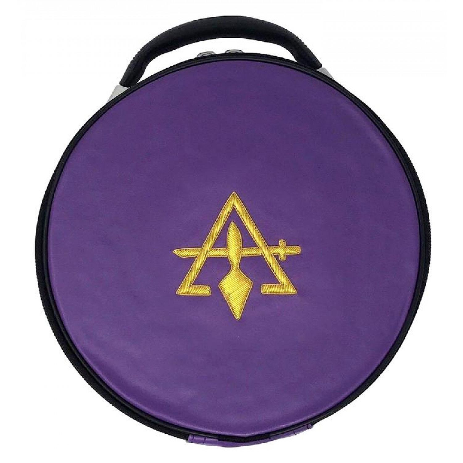 Cryptic Royal & Select Masonic Hat/Cap Case Purple Cryptic Royal & Select Masonic Hat/Cap Case Purple