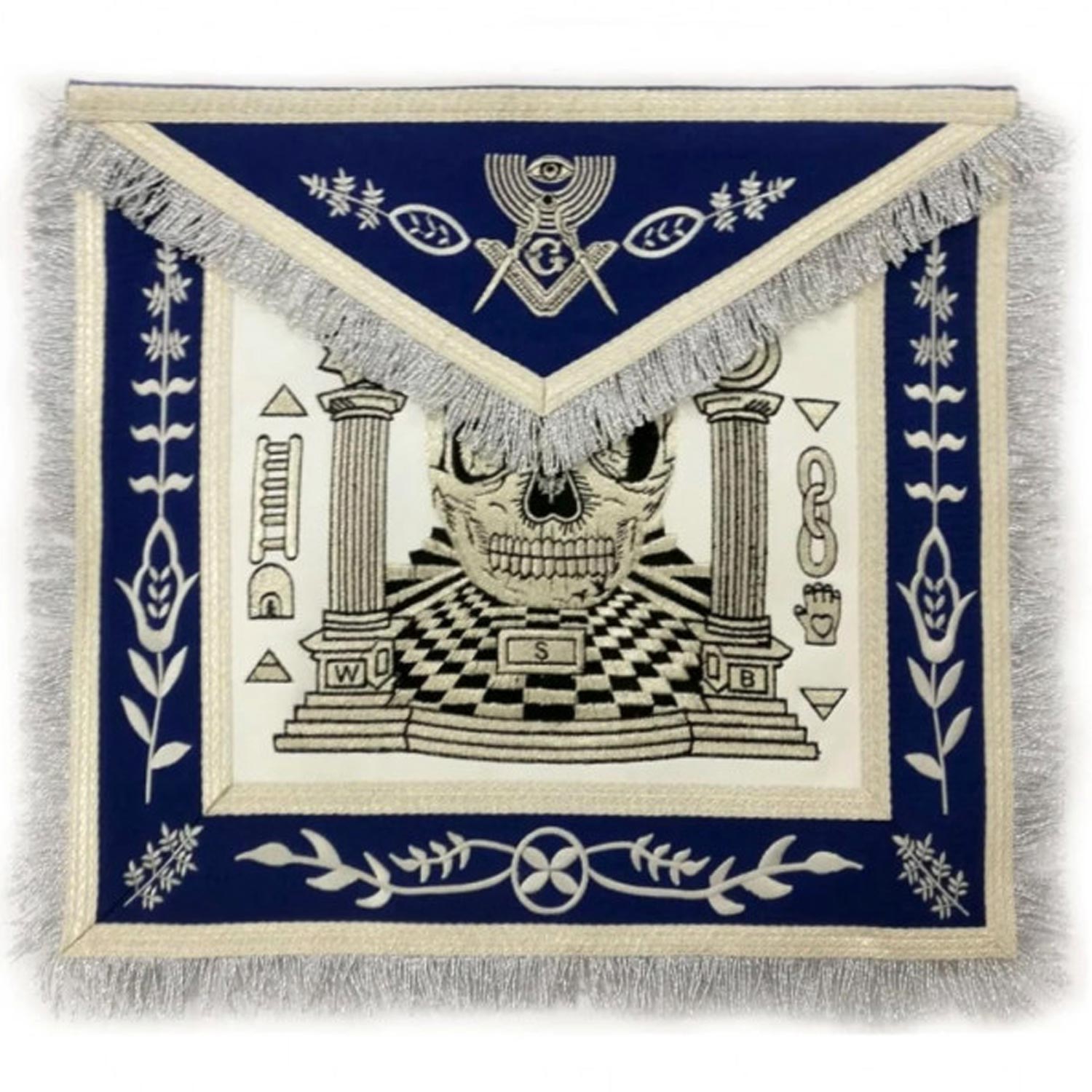 Custom Design Skull Pillars Masters Carpet Machine Made Apron Custom Design Skull Pillars Masters Carpet Machine Made Apron