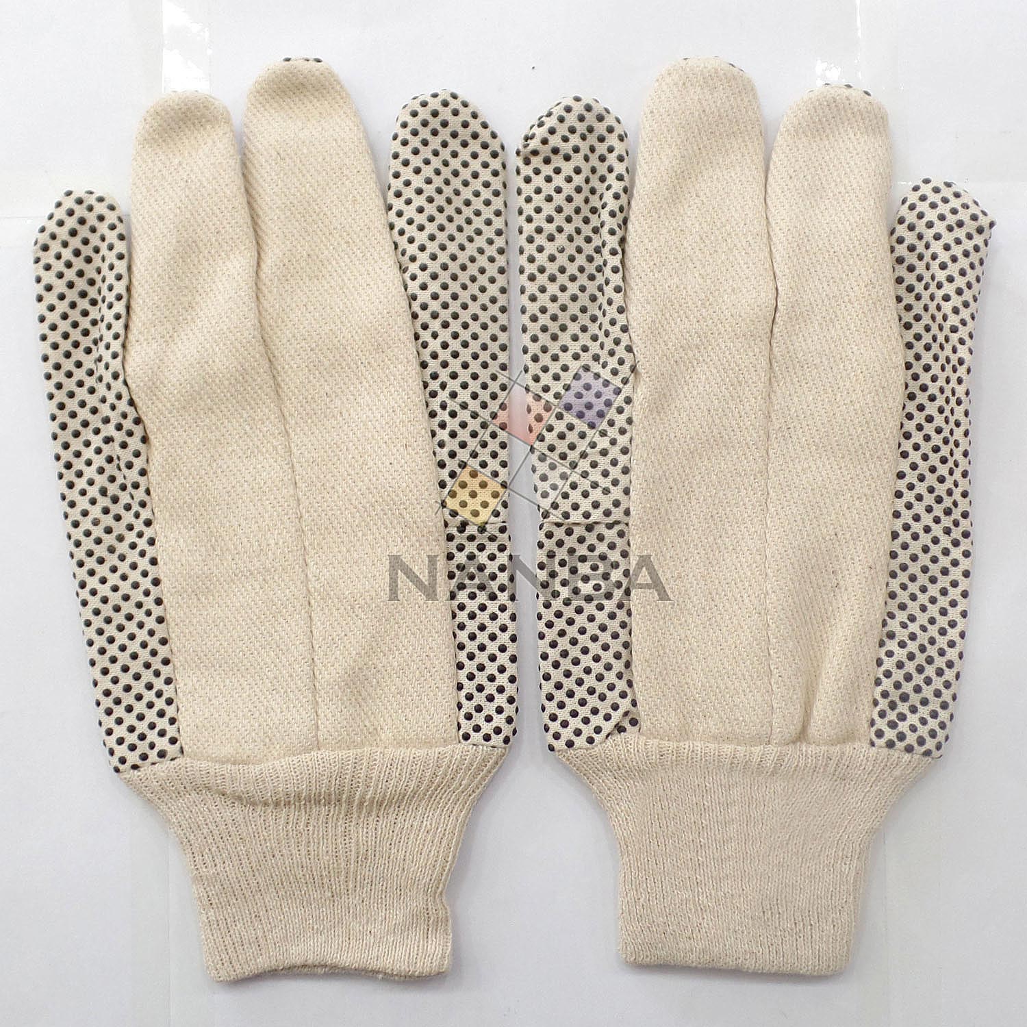 Dotted Cotton Canvas Gloves Dotted Cotton Canvas Gloves