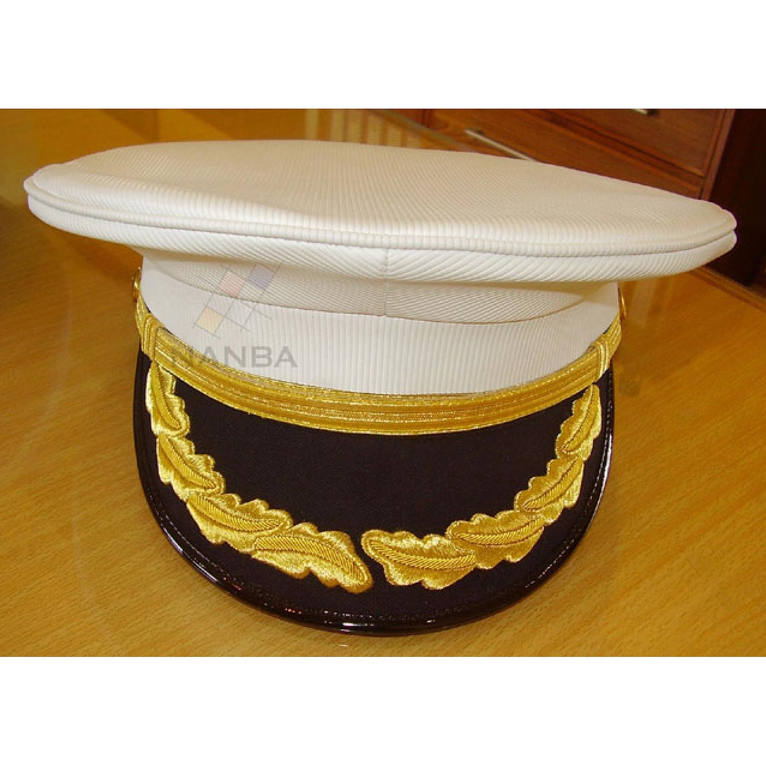 Embroidered Peak Cap For Navy - 1 Row Embroidered Peak Cap For Navy - 1 Row