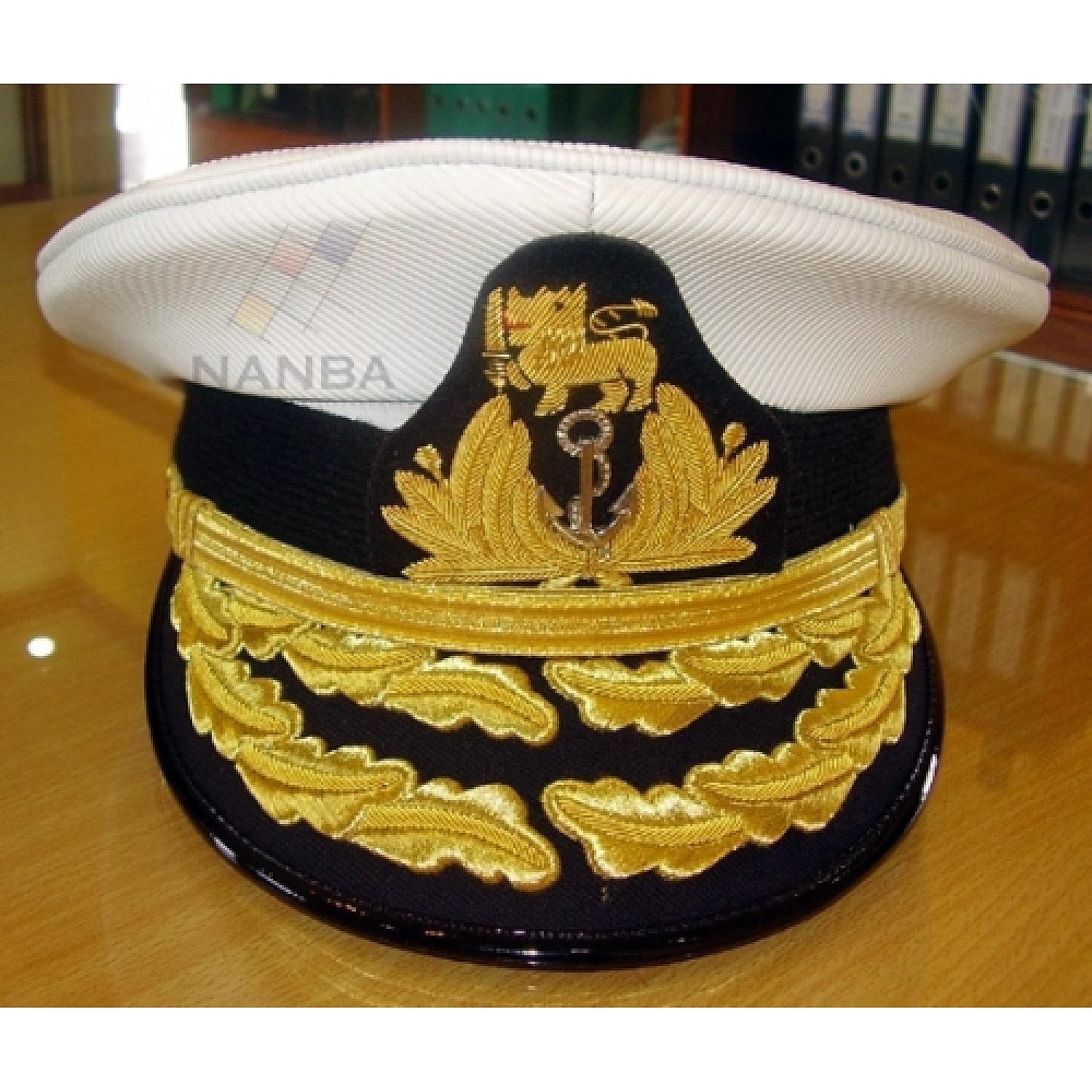 Embroidered Peak Cap for Navy with Emblem Embroidered Peak Cap for Navy with Emblem