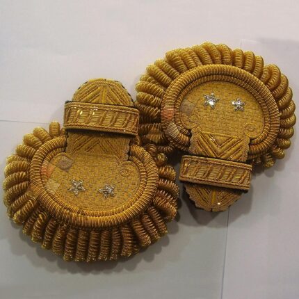 Epaulette Shoulders Hand Made Embroidered