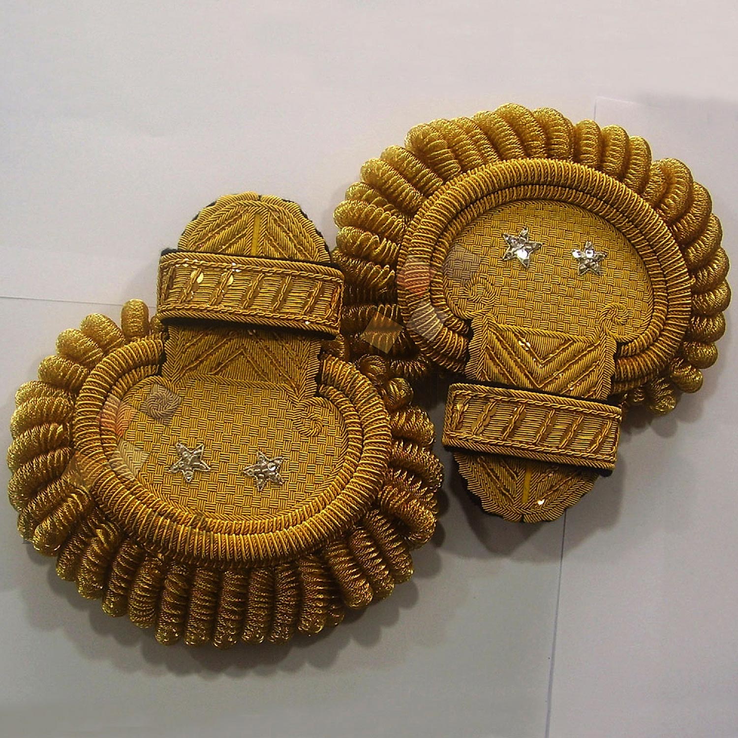 Epaulette Shoulders Hand Made Embroidered Epaulette Shoulders Hand Made Embroidered