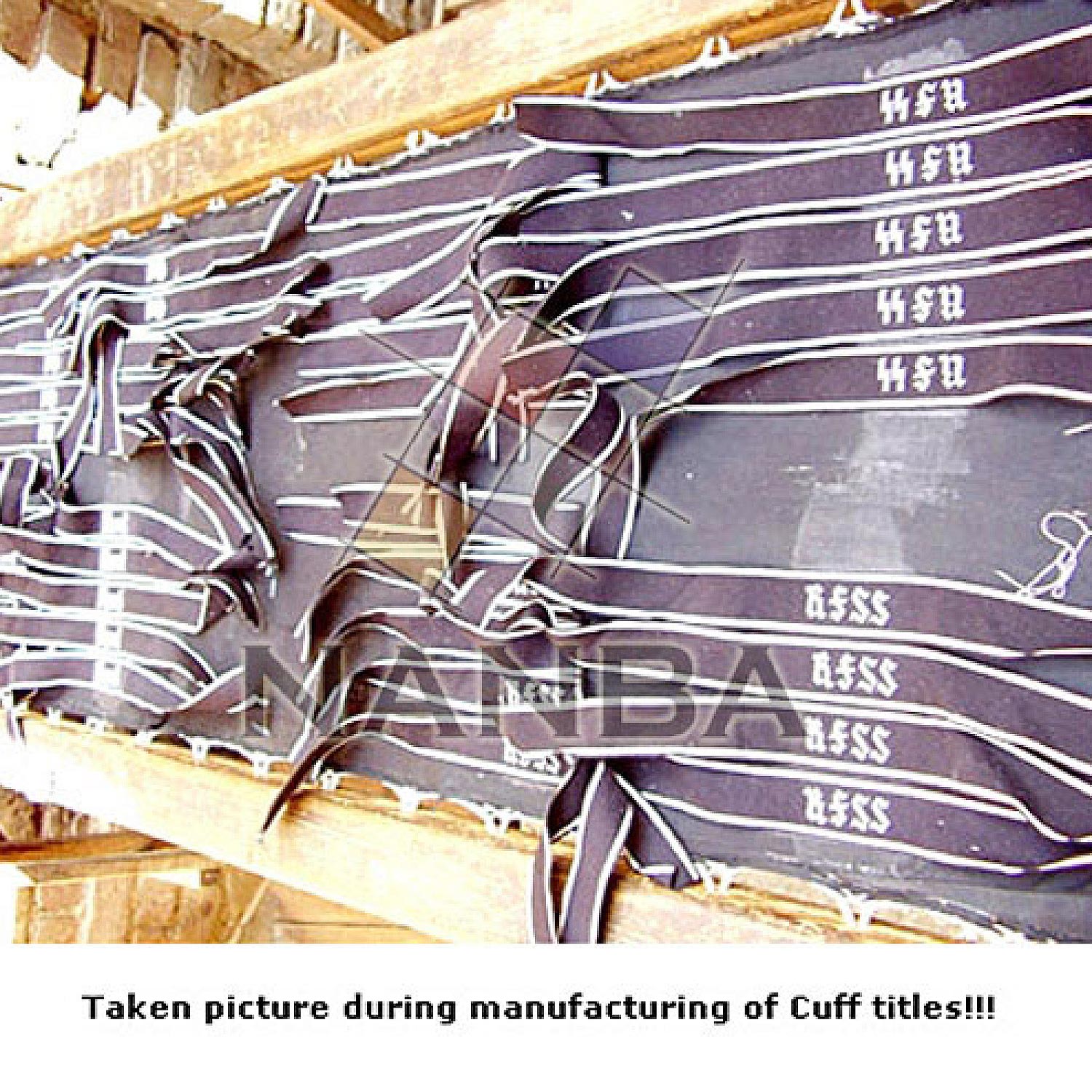 German Cuff Titles Production German Cuff Titles Production