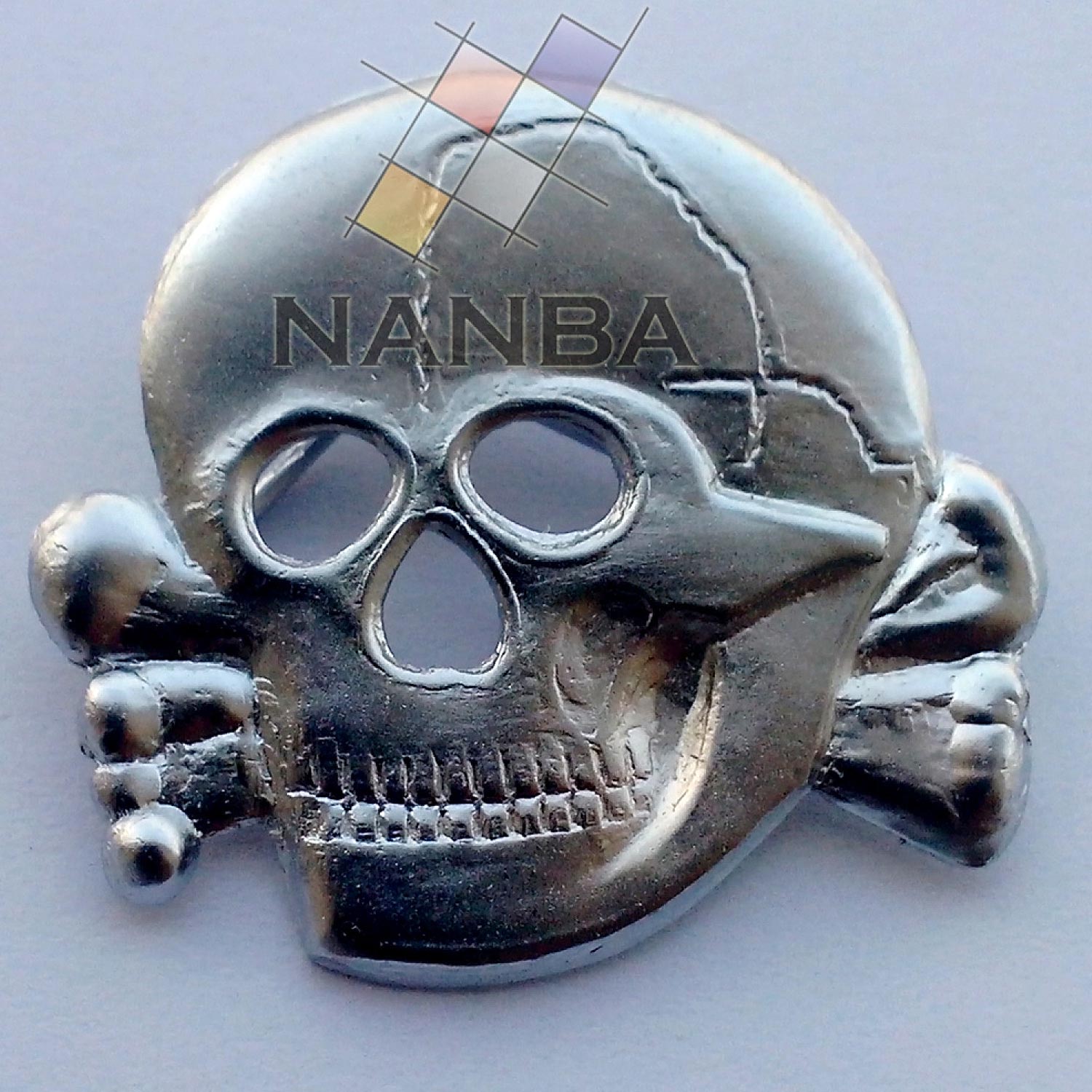 German Metal Skull Cap Insignia German Metal Skull Cap Insignia