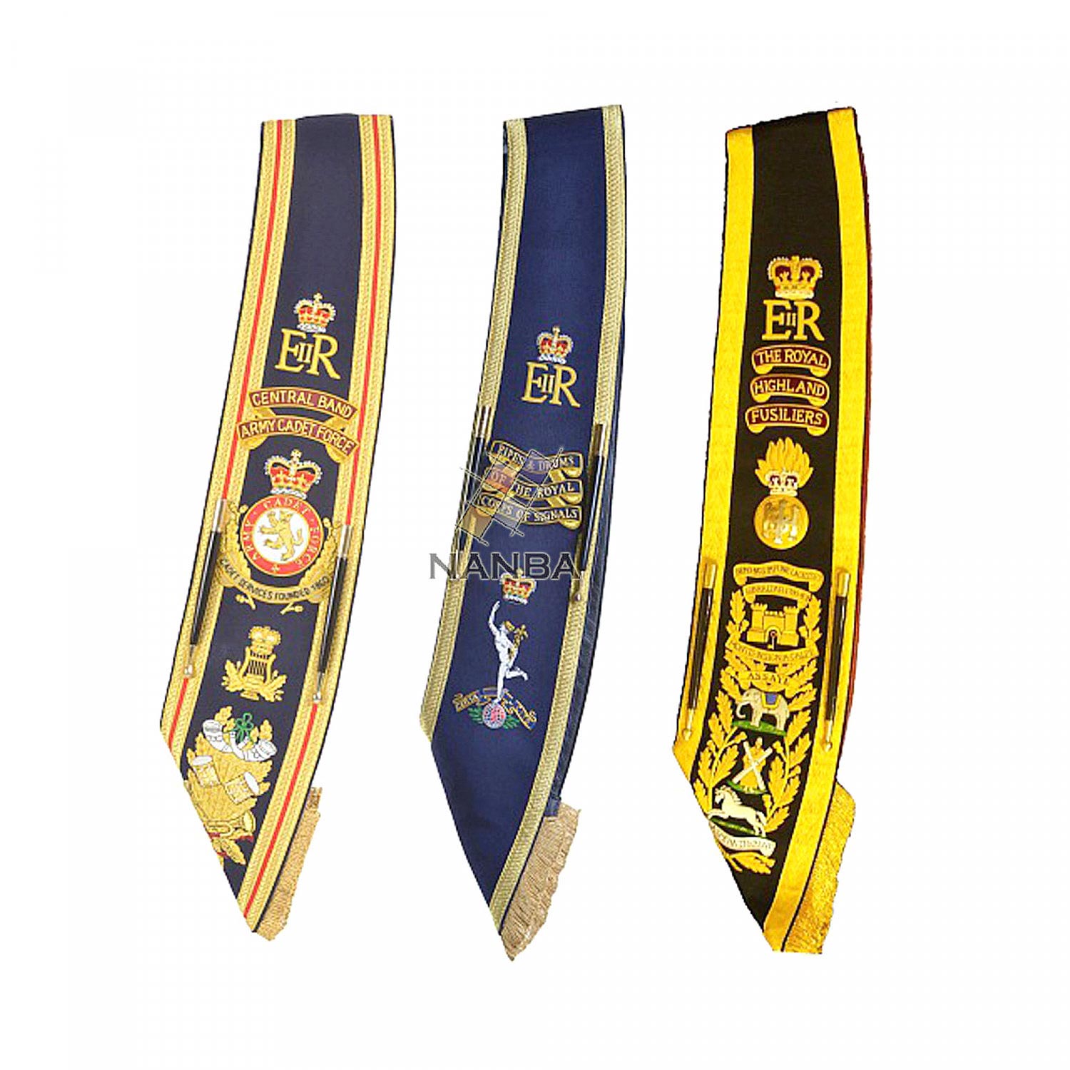 Hand Embroidered Sashes | Drum Majors Sashes | Baldrics Sashes Hand Embroidered Sashes | Drum Majors Sashes | Baldrics Sashes
