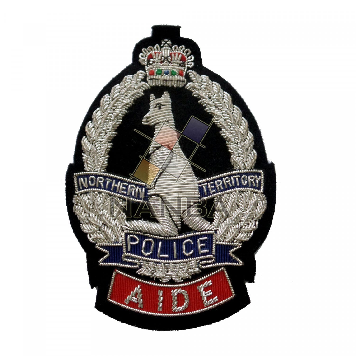 Handmade Embroidered Police Badge Handmade Embroidered Police Badge
