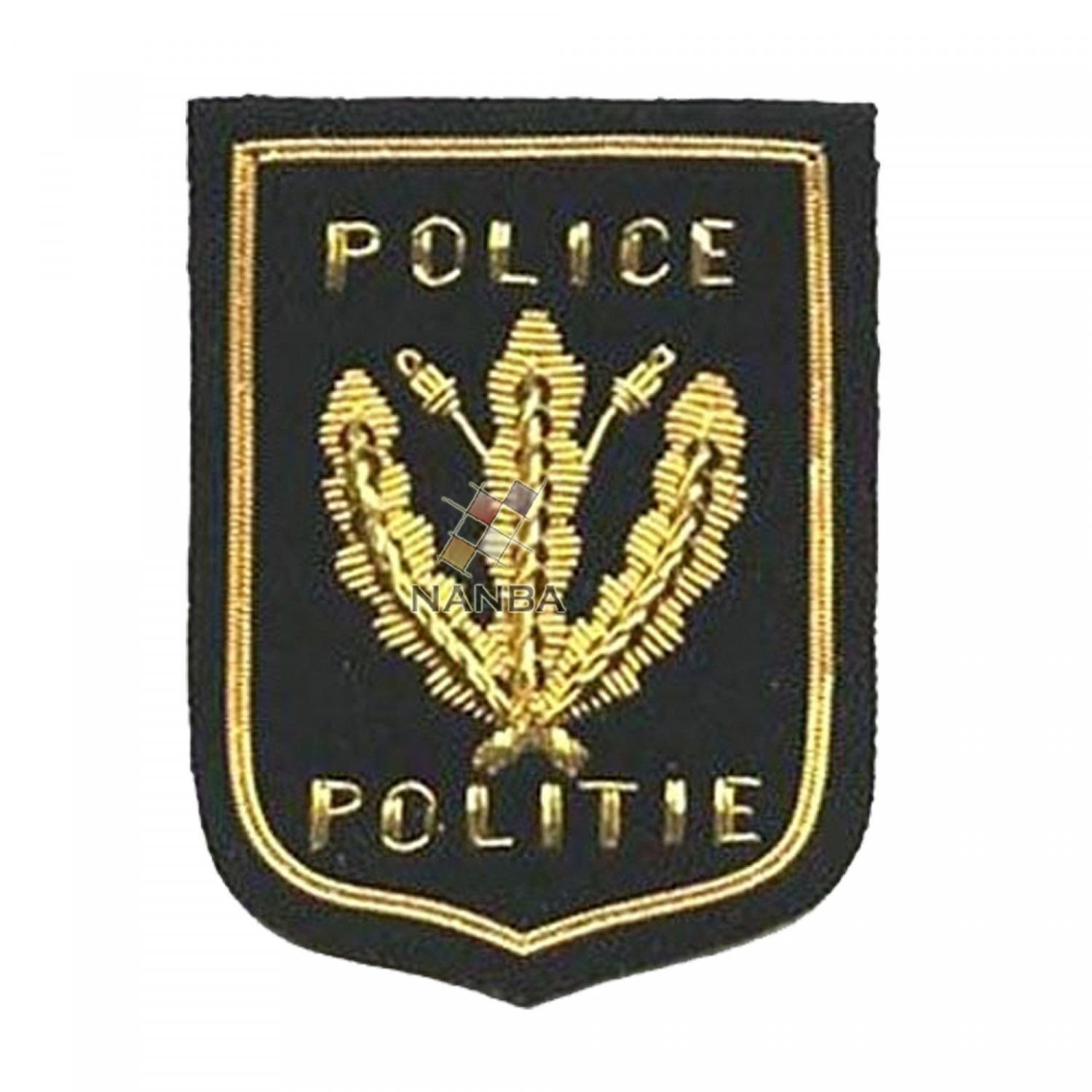 Handmade Embroidered Police Badge Handmade Embroidered Police Badge