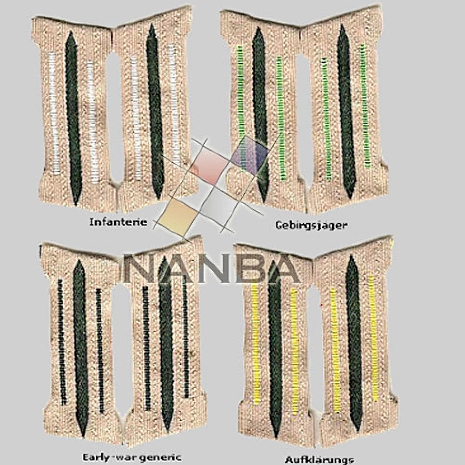 Machine-Woven EM Collar Tabs Machine-Woven EM Collar Tabs