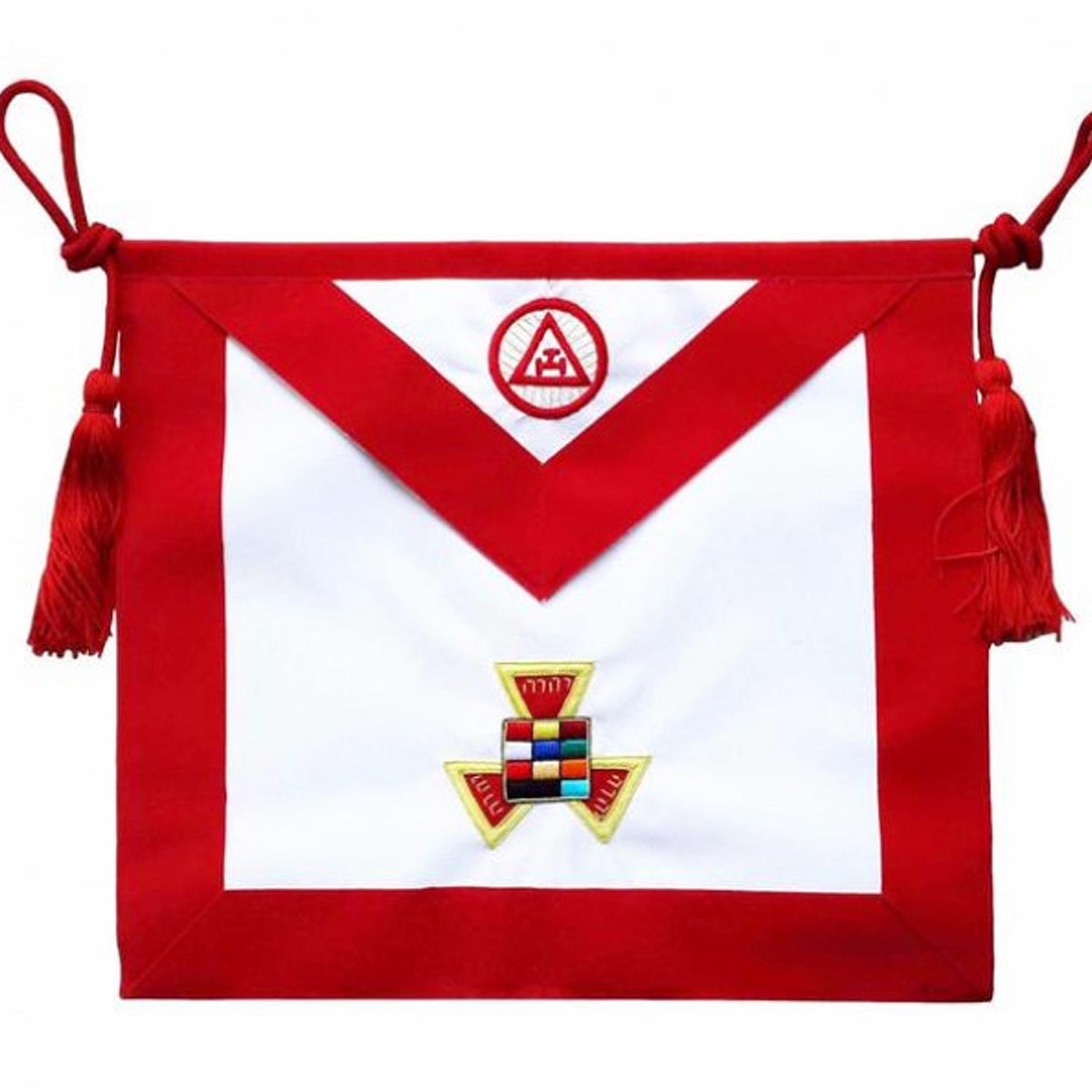 Masonic Apron Royal Arch Past High Priest PHP Hand Embroidered Masonic Apron Royal Arch Past High Priest PHP Hand Embroidered
