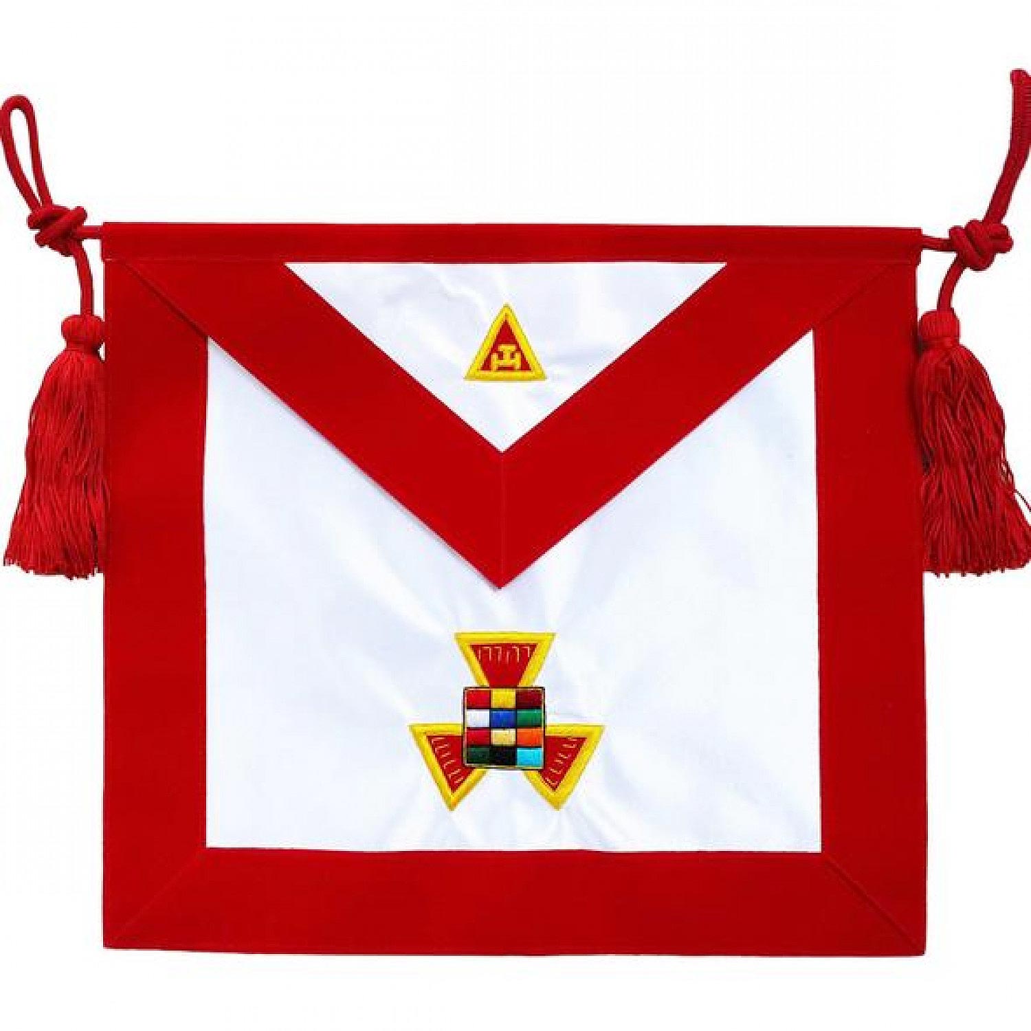Masonic Apron Royal Arch RAM Past High Priest PHP Hand Embroidered Masonic Apron Royal Arch RAM Past High Priest PHP Hand Embroidered