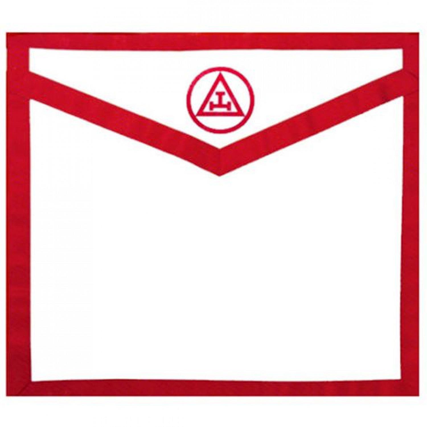Masonic Apron Royal Arch Red White Duck Cloth Apron Masonic Apron Royal Arch Red White Duck Cloth Apron