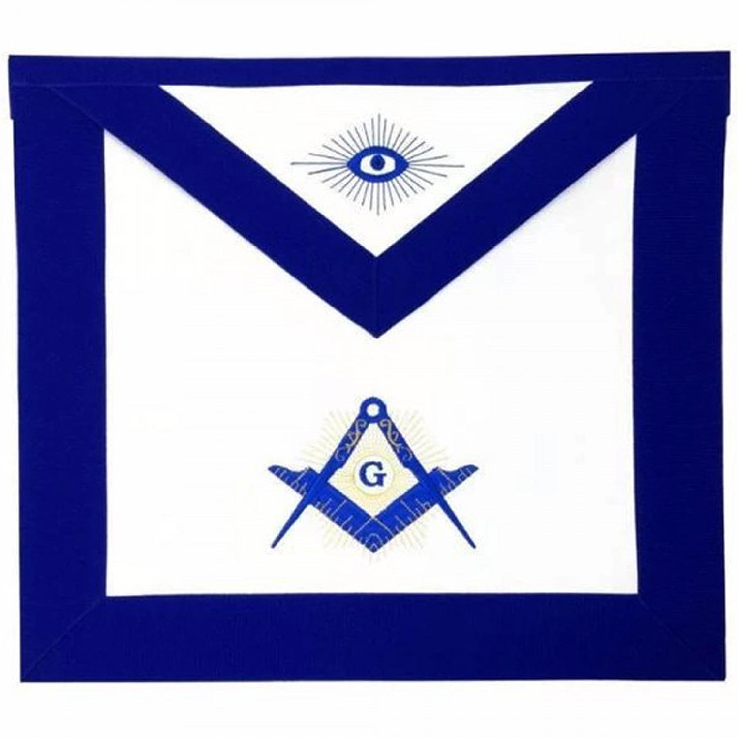 Masonic Blue Lodge Master Mason Apron Machine Embroidery Blue Masonic Blue Lodge Master Mason Apron Machine Embroidery Blue