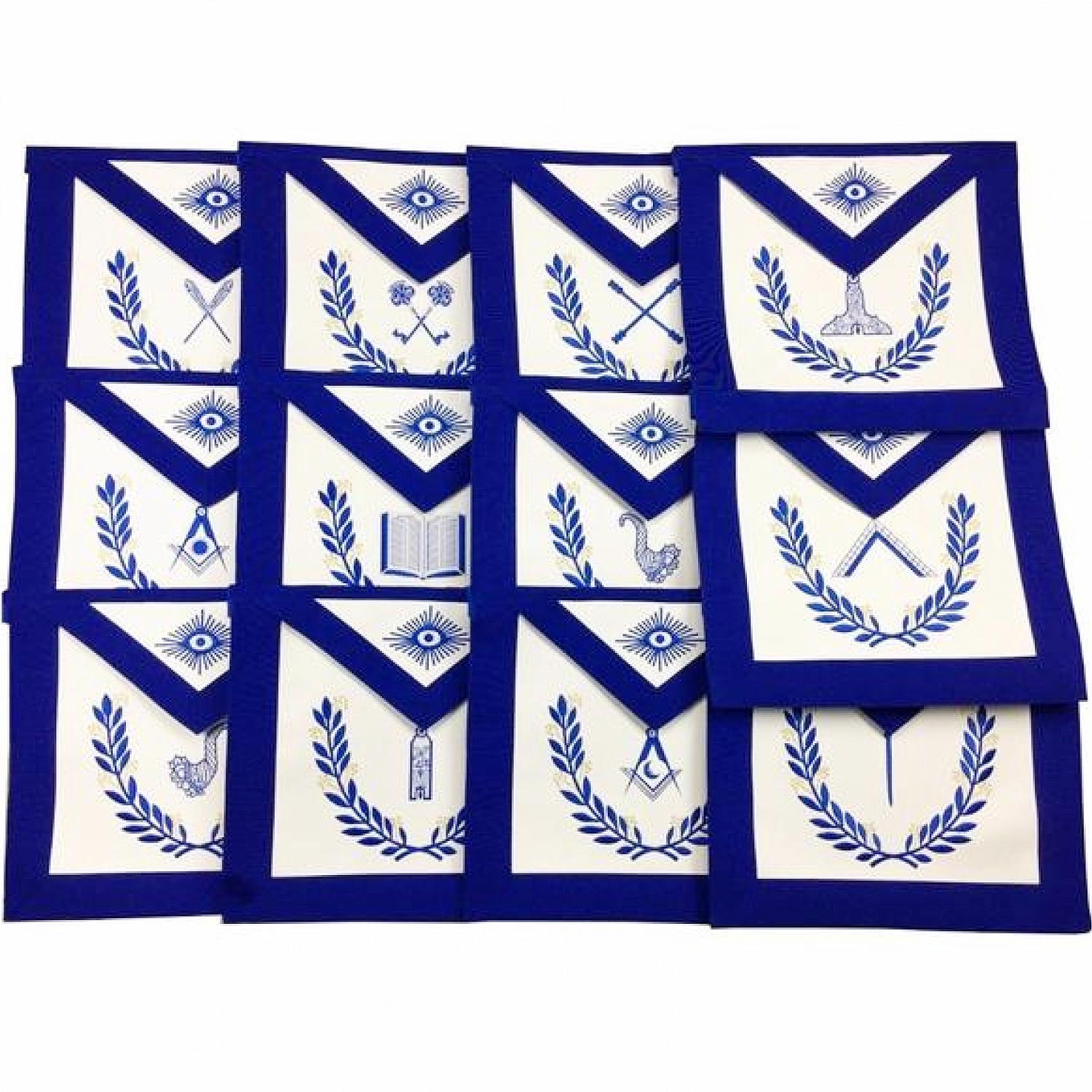 Masonic Blue Lodge Officers Aprons Masonic Blue Lodge Officers Aprons