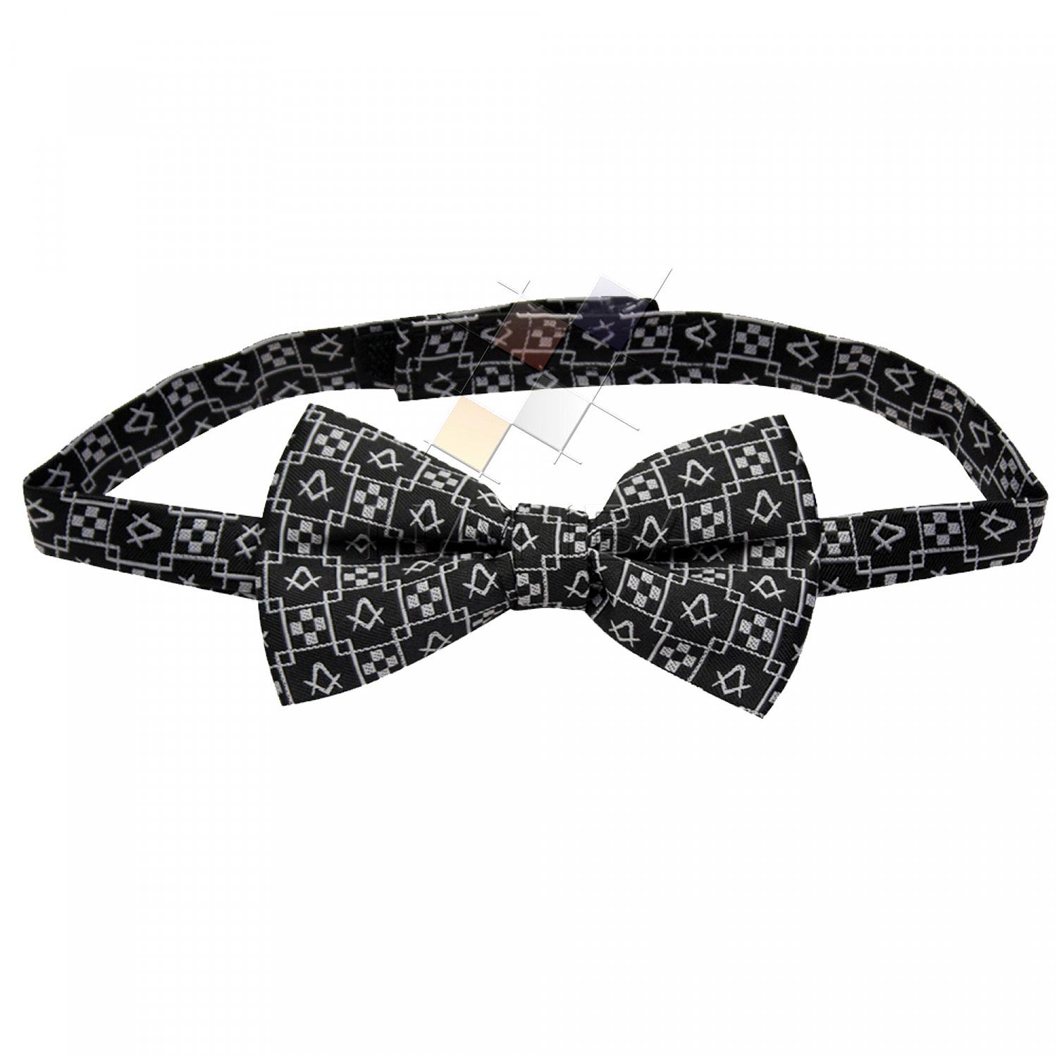 Masonic Bow Tie with Square Compass Masonic Bow Tie with Square Compass