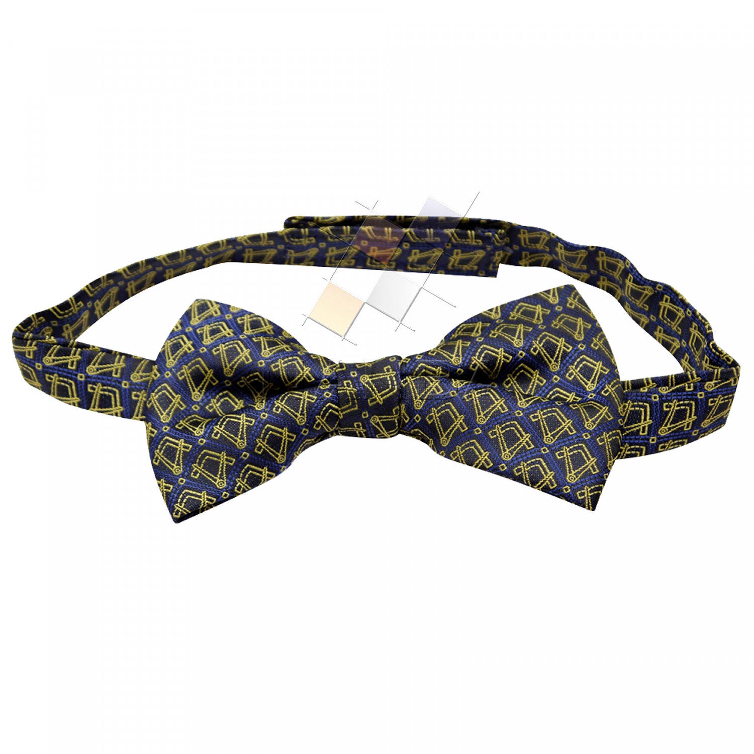 Masonic Bow Tie woven with Square & Compass Masonic Bow Tie woven with Square & Compass