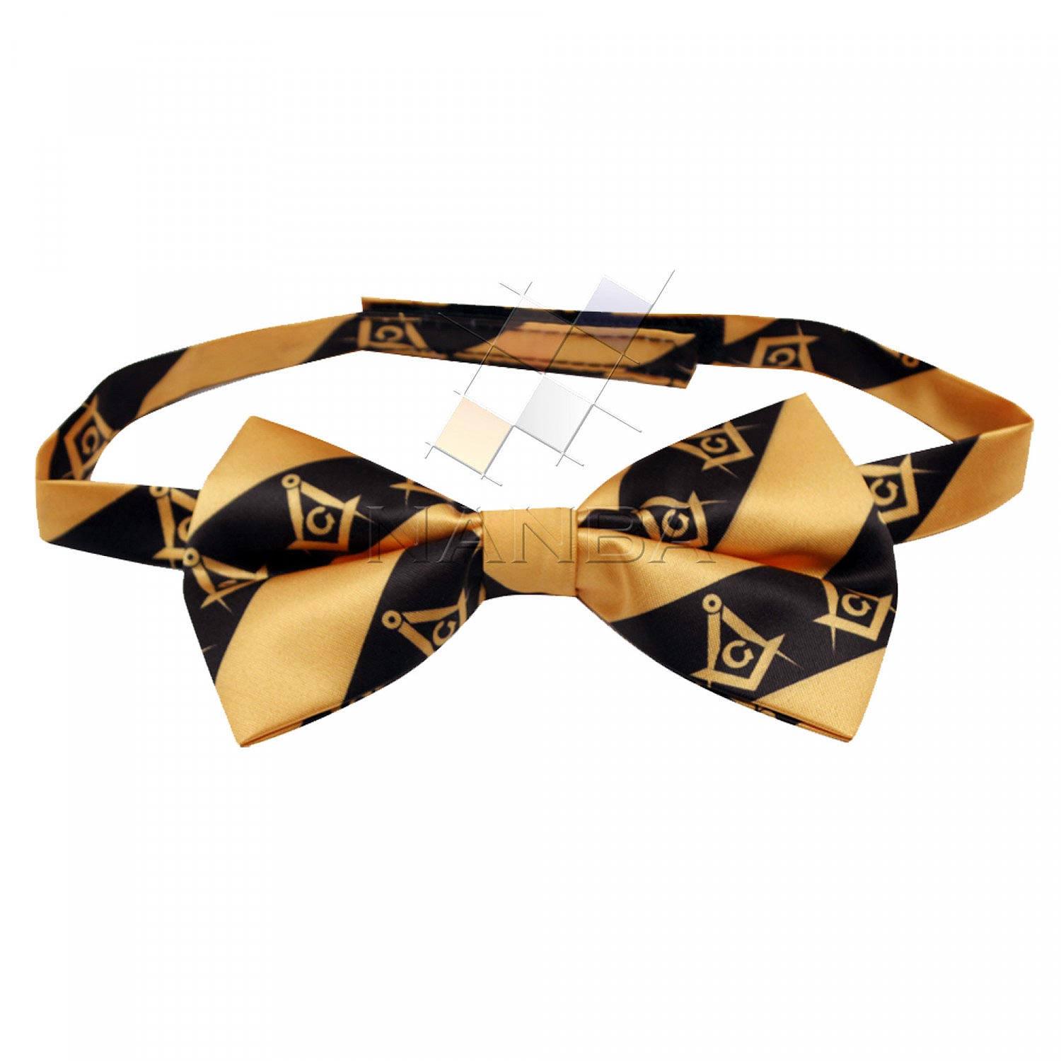 Masonic Bow Tie Yellow and Black | Freemason Bow Ties Masonic Bow Tie Yellow and Black | Freemason Bow Ties