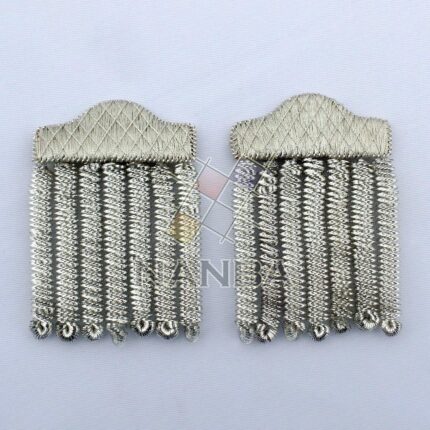 Masonic Chapeau Tassel Set Silver