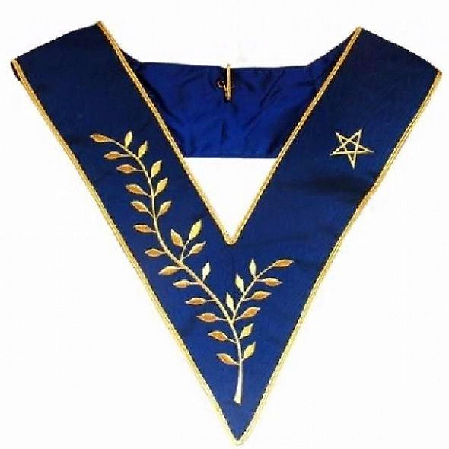 Masonic Collar Thrice Powerful Master Machine Embroidery Masonic Collar Thrice Powerful Master Machine Embroidery