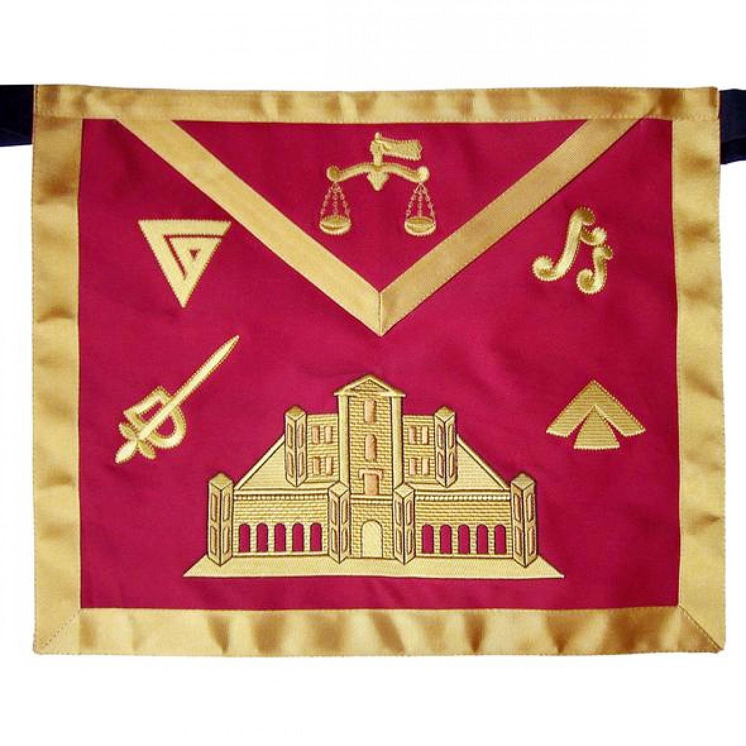 Masonic Fraternal Scottish Rite 16th Degree Prince of Jerusalem Regalia Apron Masonic Fraternal Scottish Rite 16th Degree Prince of Jerusalem Regalia Apron