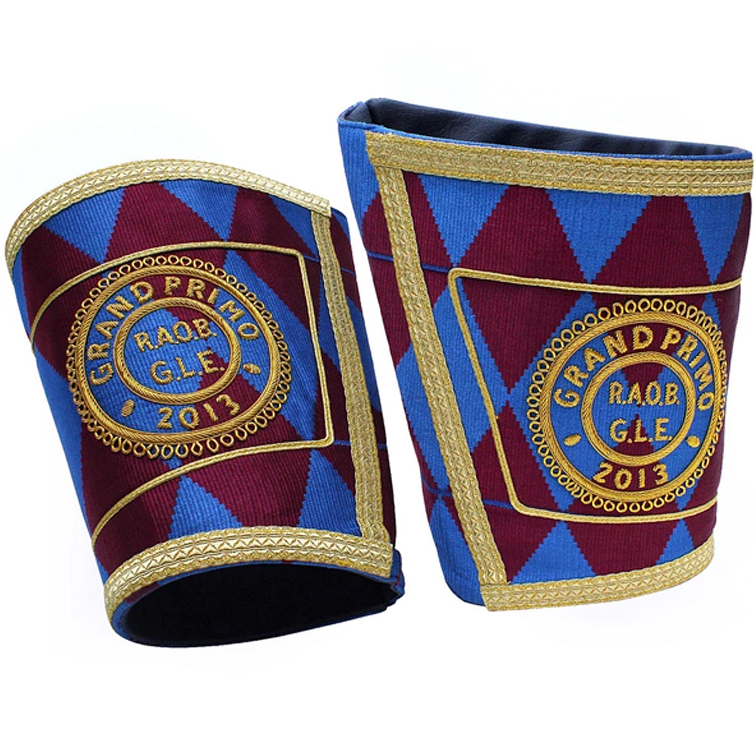Masonic Gauntlets Cuffs - Embroidered Masonic Gauntlets Cuffs - Embroidered