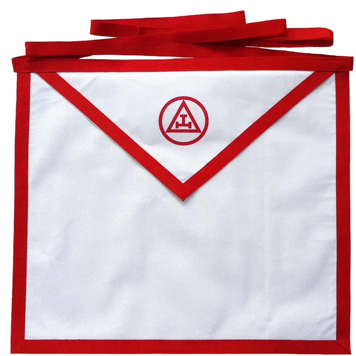 Masonic Holy Royal Arch White Cotton Duck Cloth Member Apron Printed Masonic Holy Royal Arch White Cotton Duck Cloth Member Apron Printed