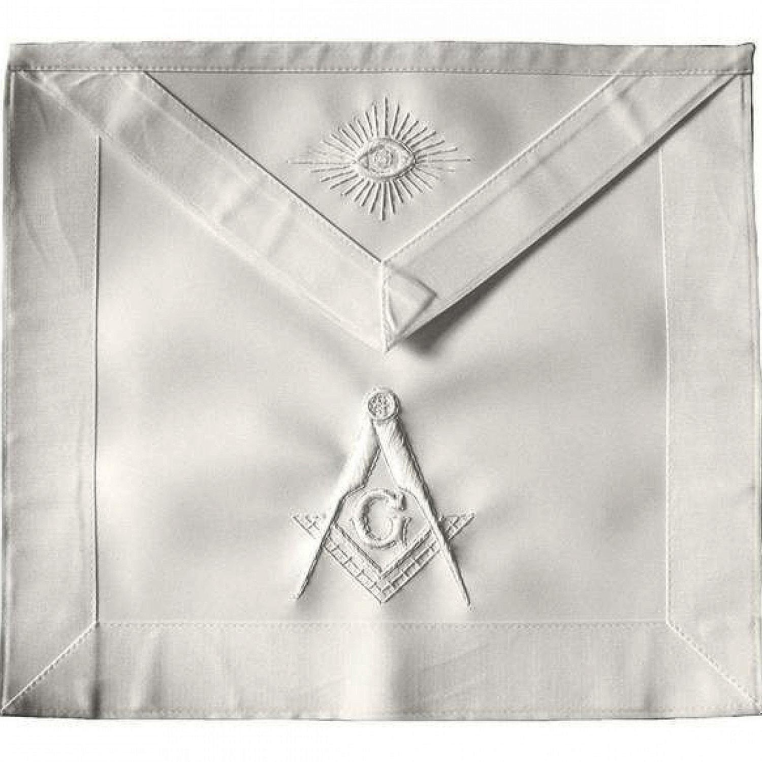 Masonic Master Mason Apron All White Masonic Master Mason Apron All White