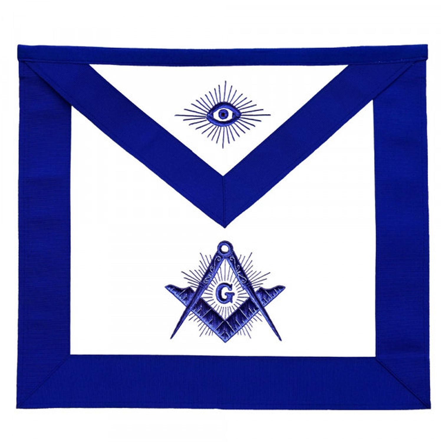 Masonic Master Mason Apron Blue With Radiant G Masonic Master Mason Apron Blue With Radiant G