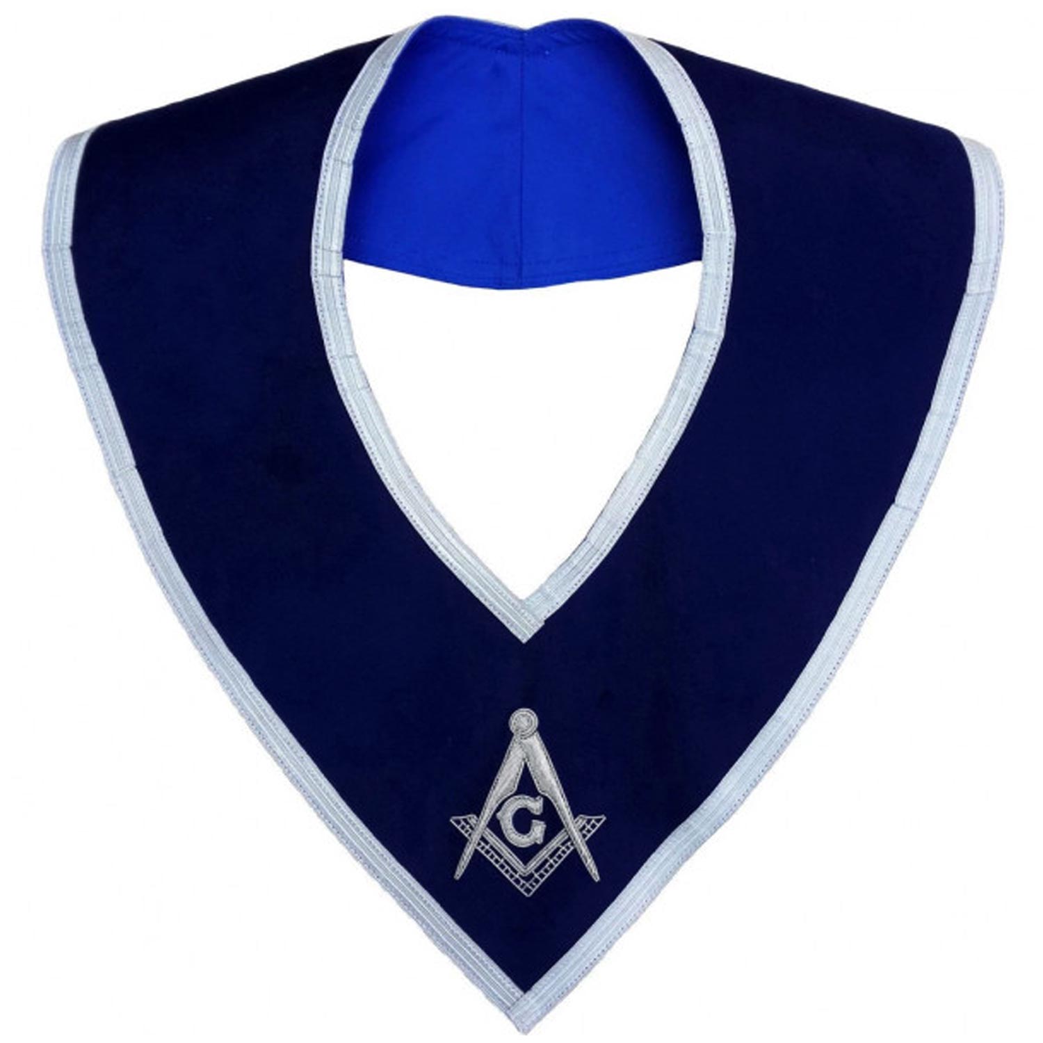 Masonic Master Mason Collar Blue Velvet Hand Embroidered Masonic Master Mason Collar Blue Velvet Hand Embroidered