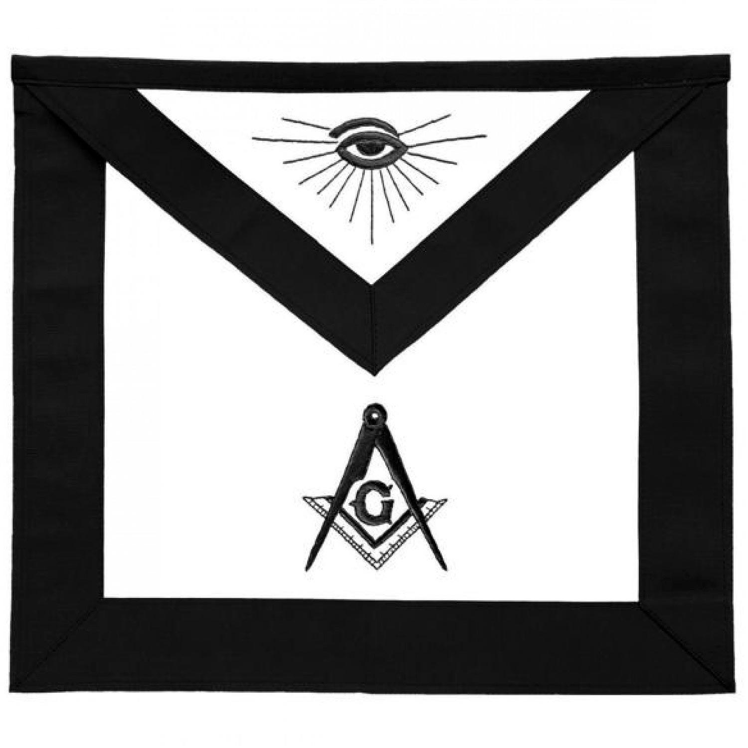 Masonic Master Mason Funeral Hand Embroidered Apron Masonic Master Mason Funeral Hand Embroidered Apron