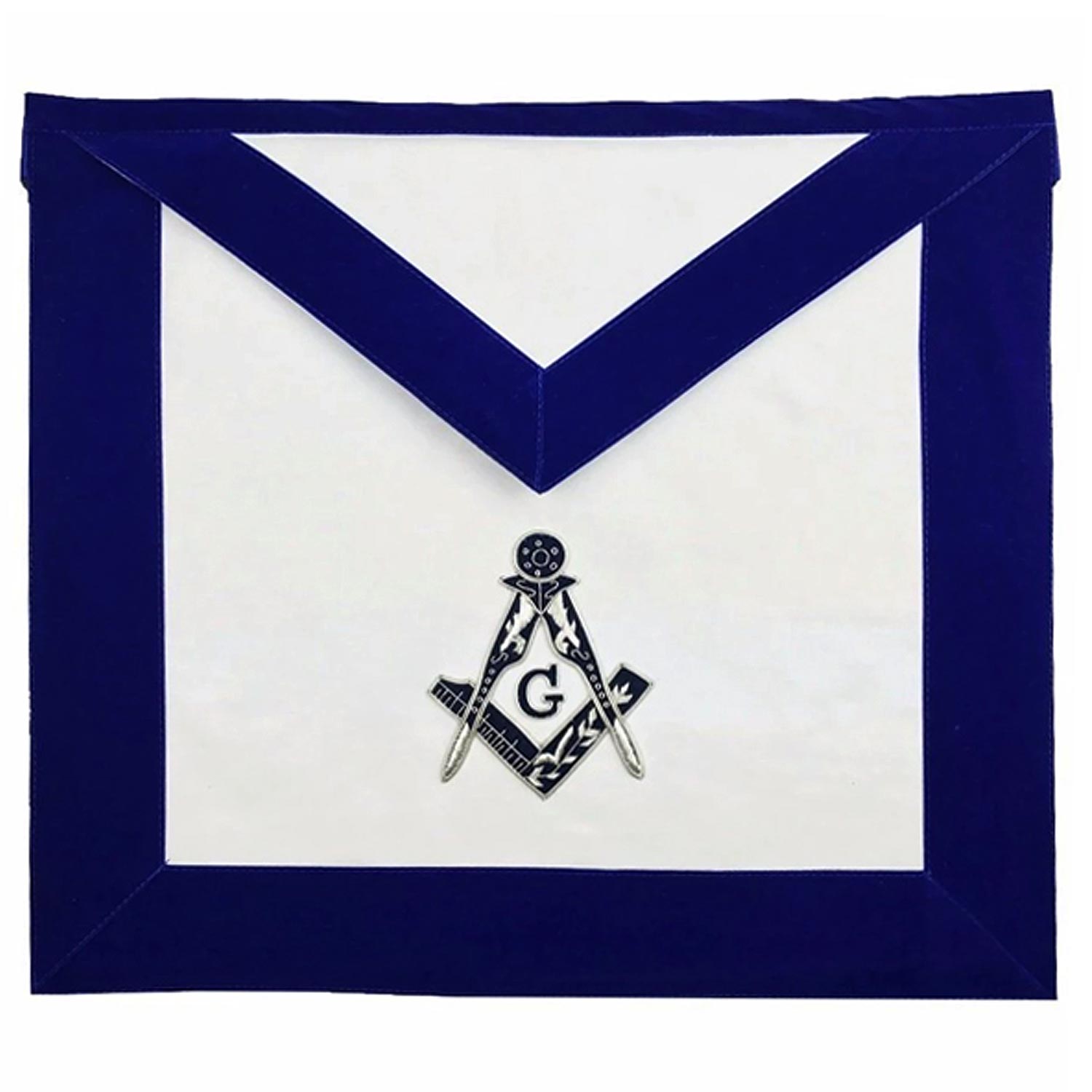 Masonic MASTER MASON Hand Embroided Apron with square compass with G Velvet Masonic MASTER MASON Hand Embroided Apron with square compass with G Velvet