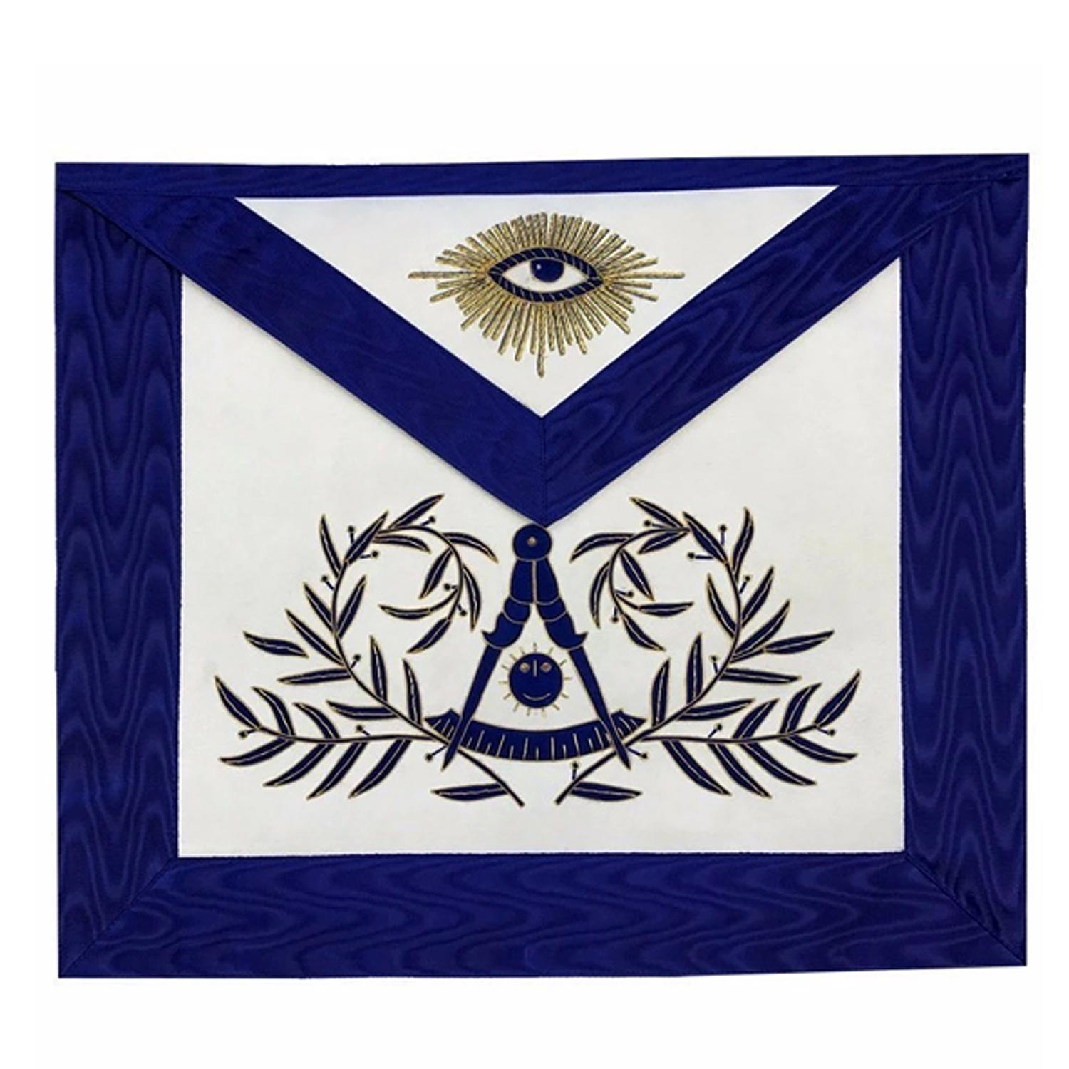 Masonic MASTER MASON Hand Embroided Apron with square compass with G Velvet Masonic MASTER MASON Hand Embroided Apron with square compass with G Velvet