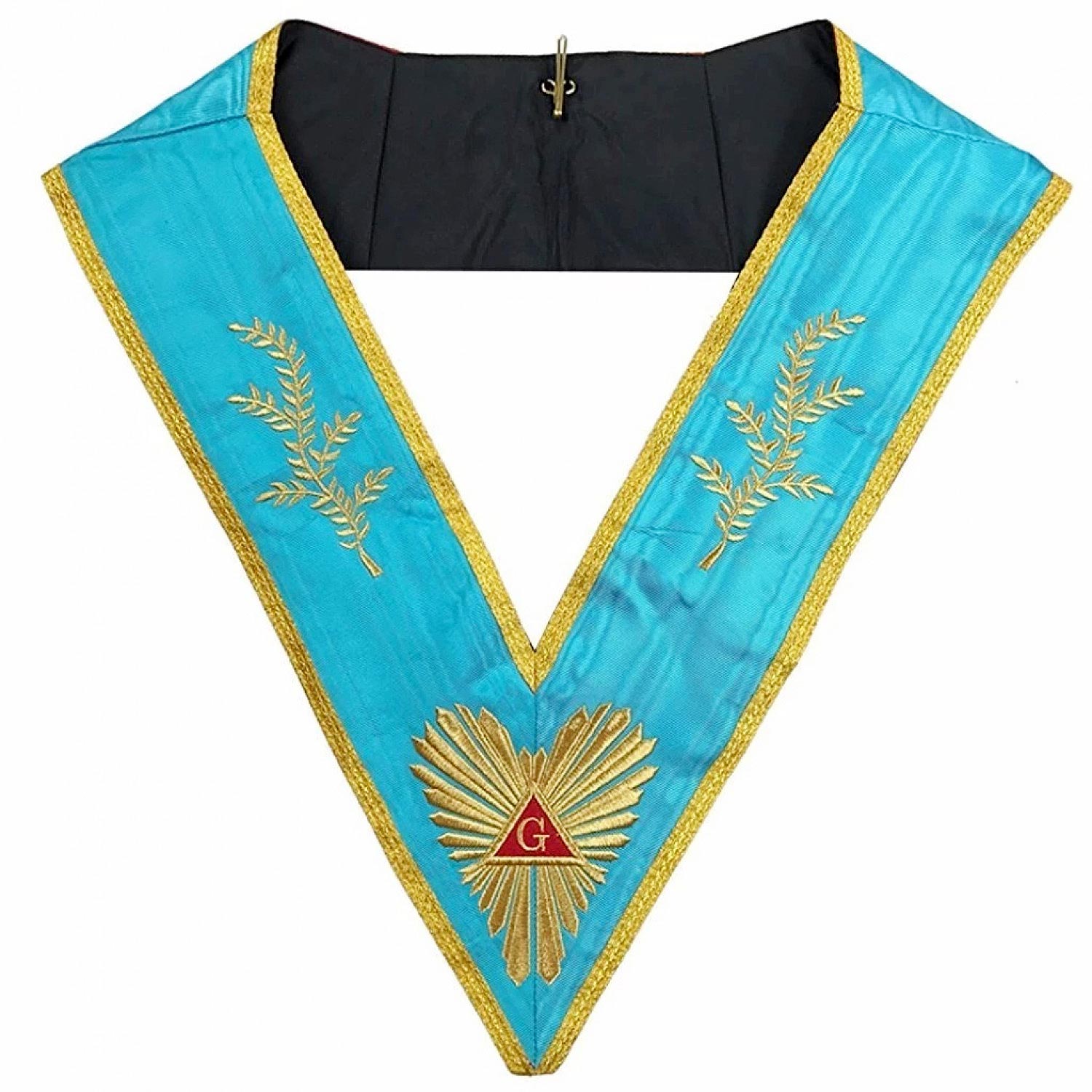 Masonic Memphis Misraim Past Master Worshipful collar Machine embroidery Masonic Memphis Misraim Past Master Worshipful collar Machine embroidery