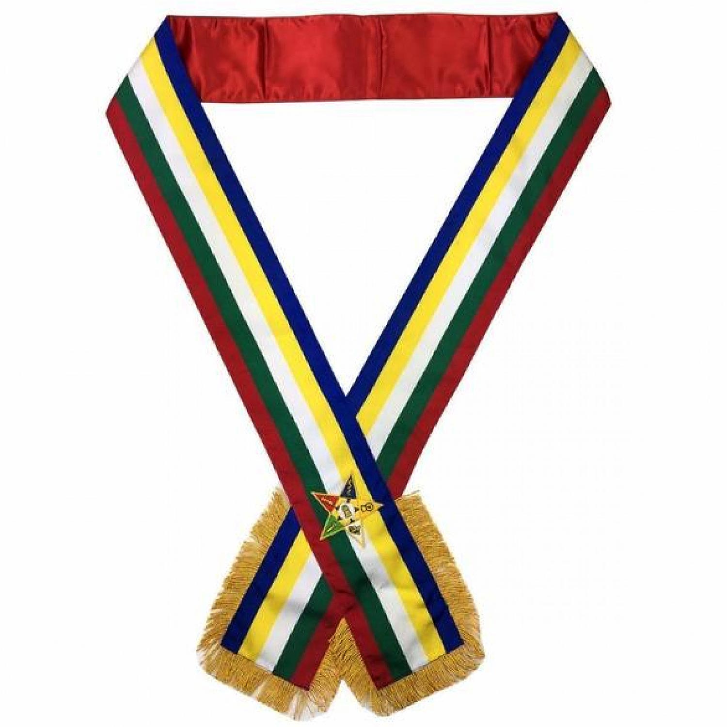 Masonic Order of the Eastern Star OES Sash Five Color sash Masonic Order of the Eastern Star OES Sash Five Color sash